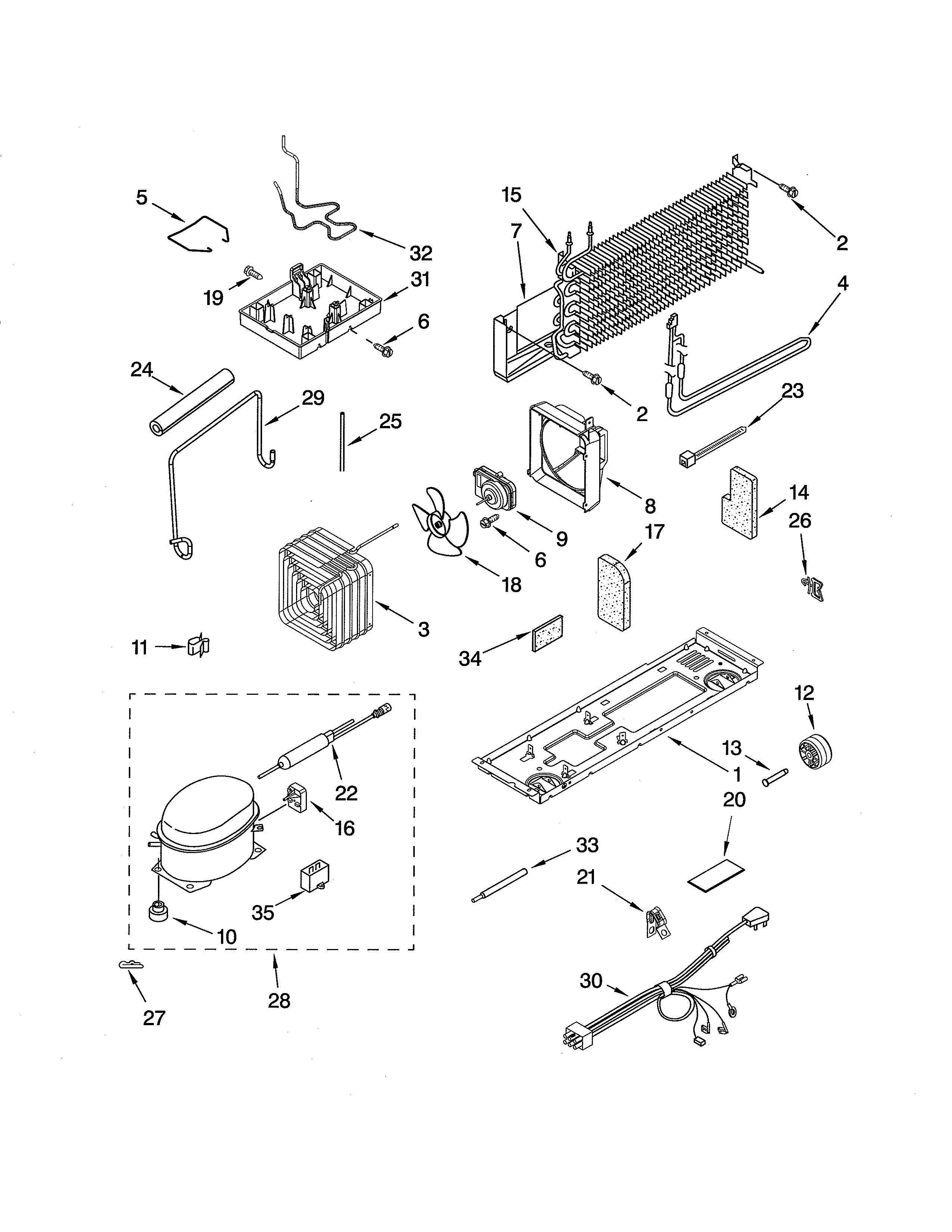 Kenmore 10670933901 unit diagram