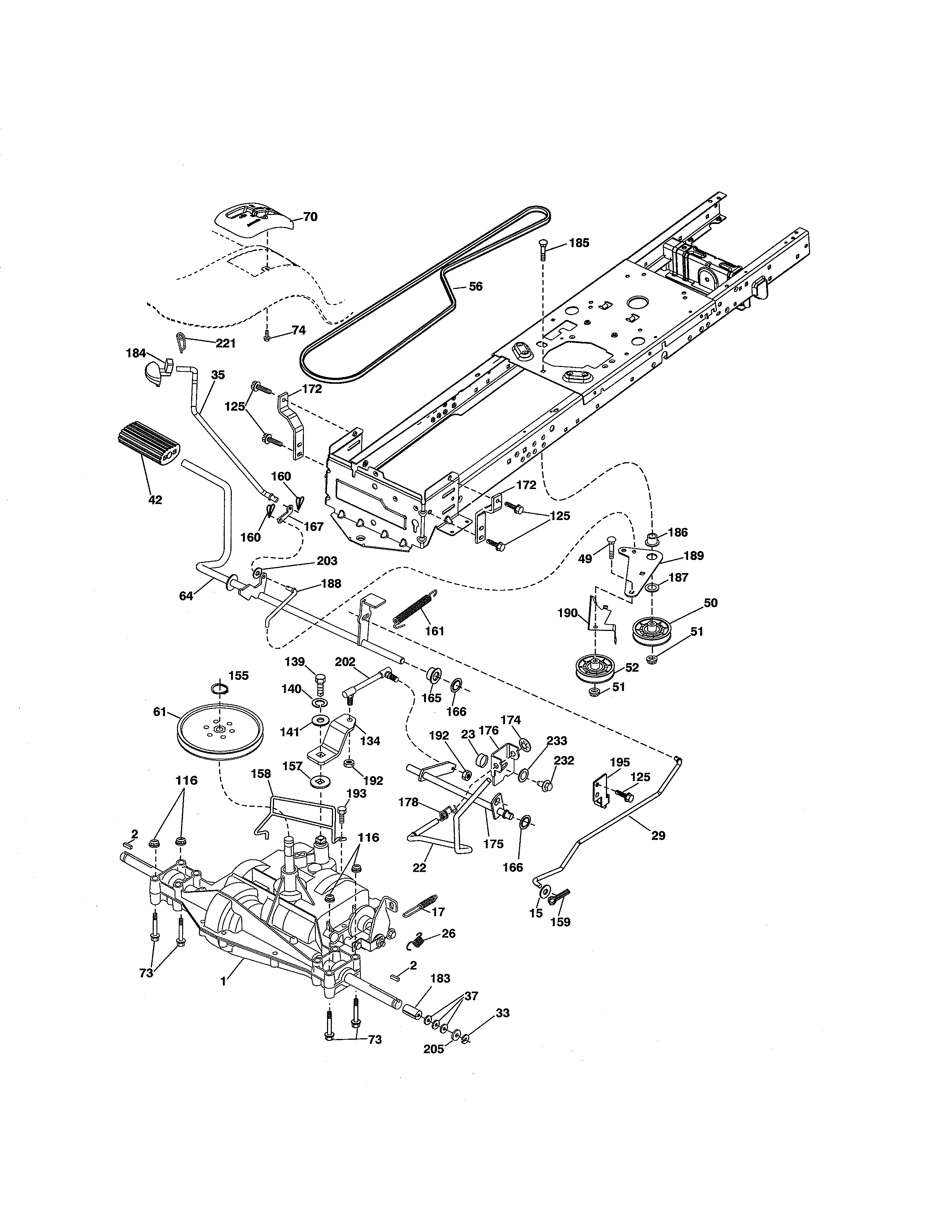 Craftsman 917250230 ground drive diagram
