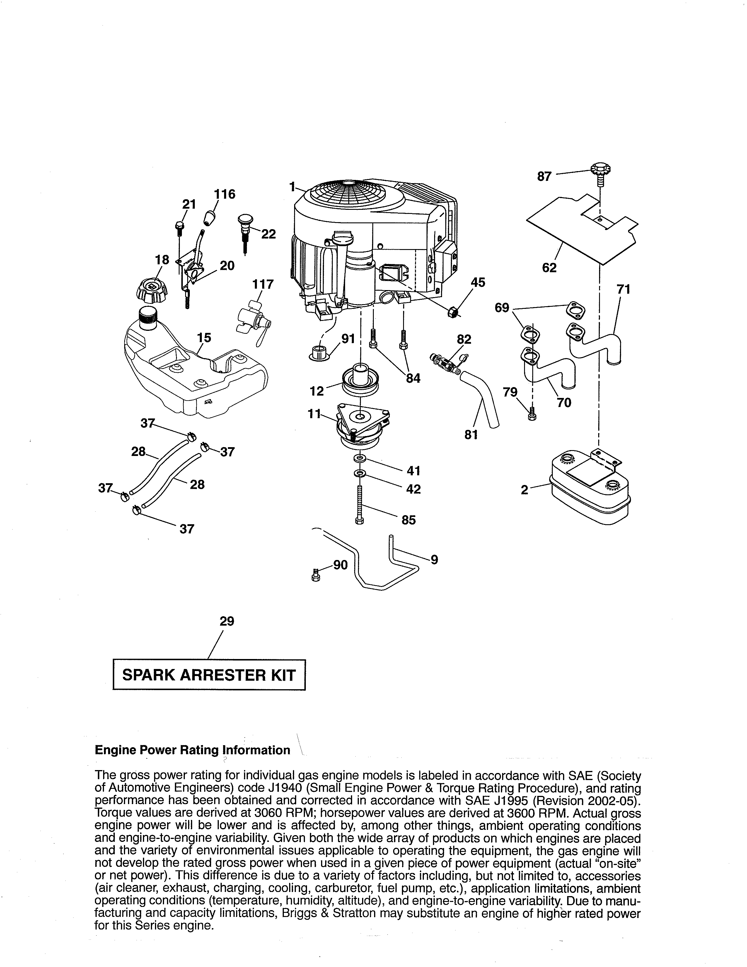 Craftsman 917254362 engine diagram