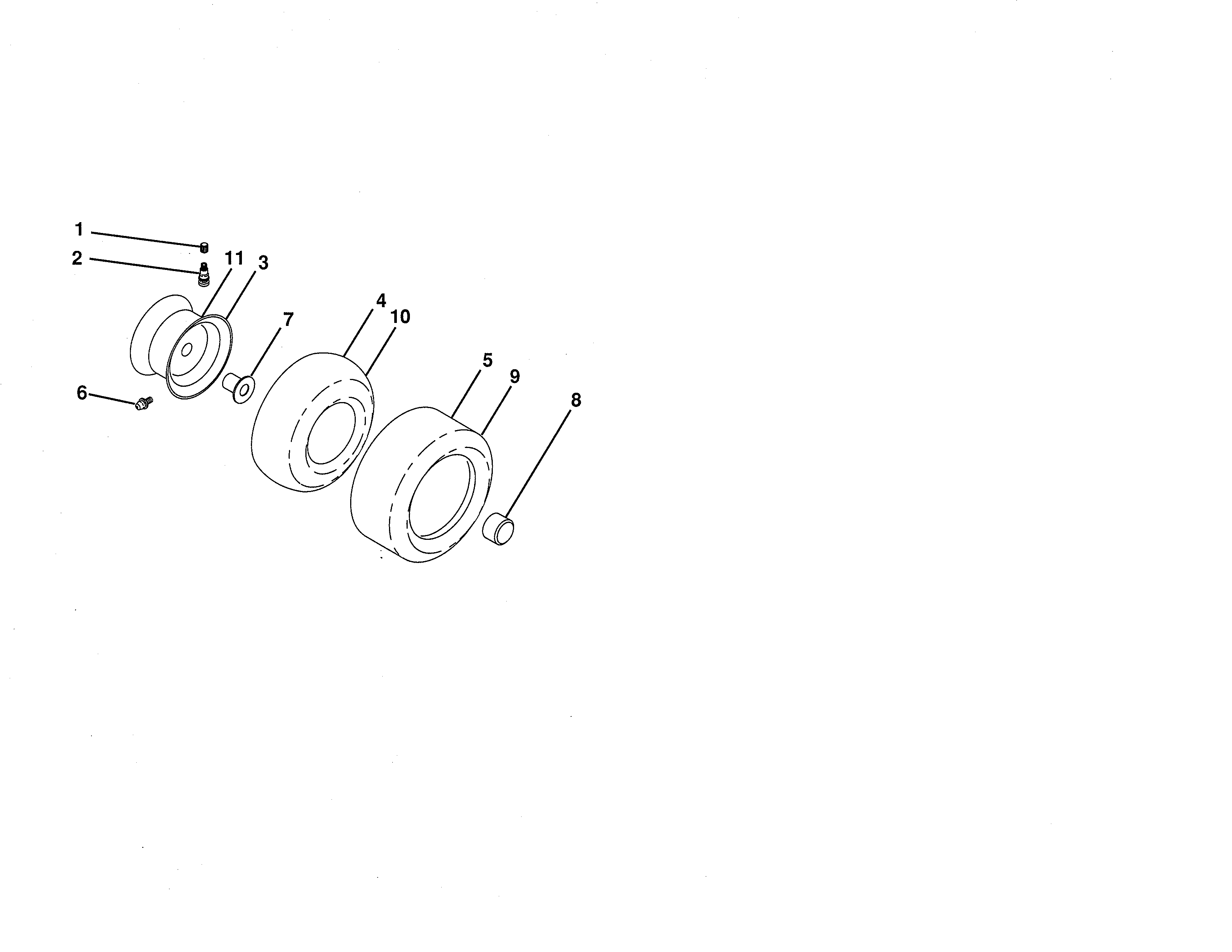 Craftsman 917254362 wheels & tires diagram