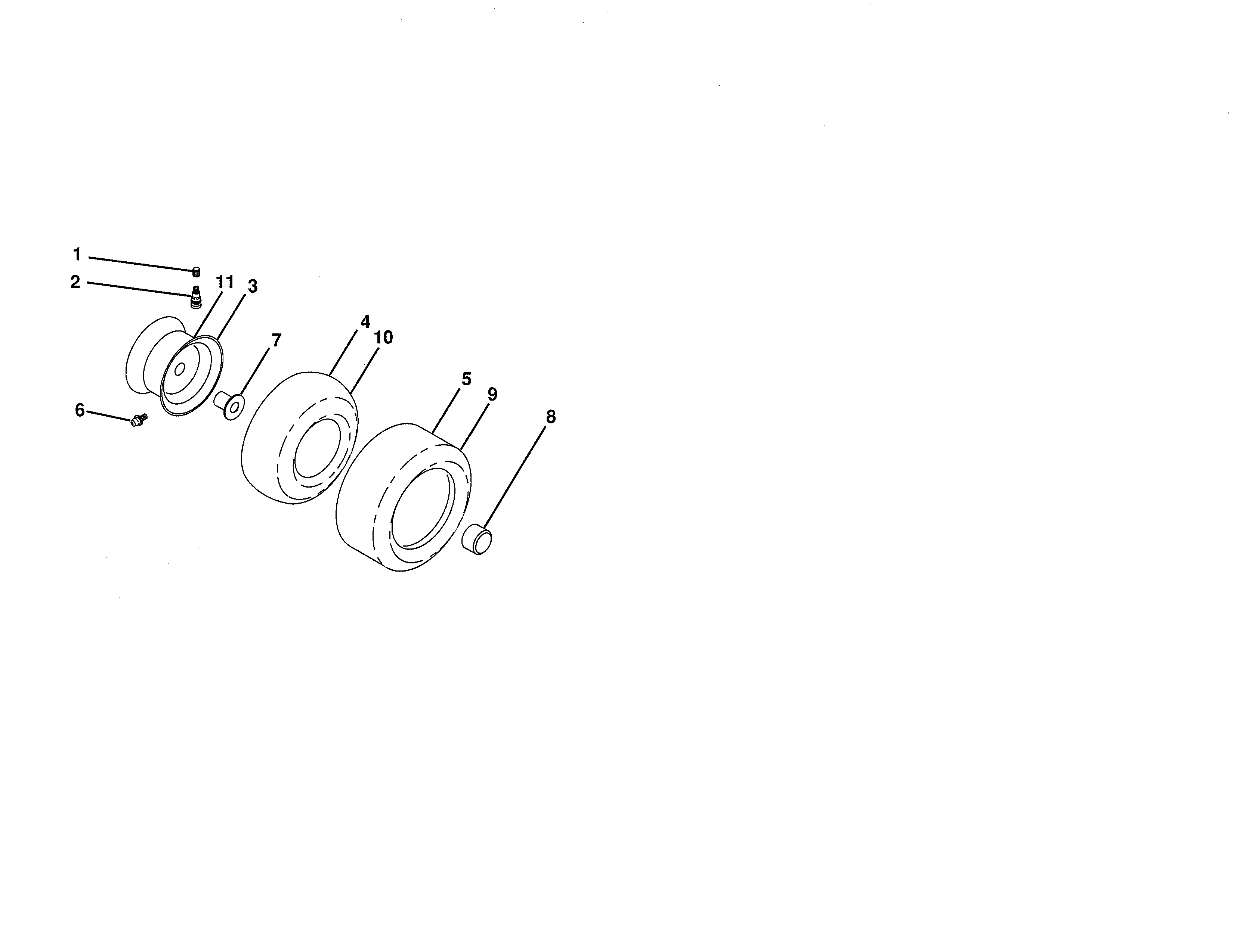 Craftsman 917288582 wheels & tires diagram