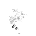 MTD 21A-344E299 handles/wheels diagram