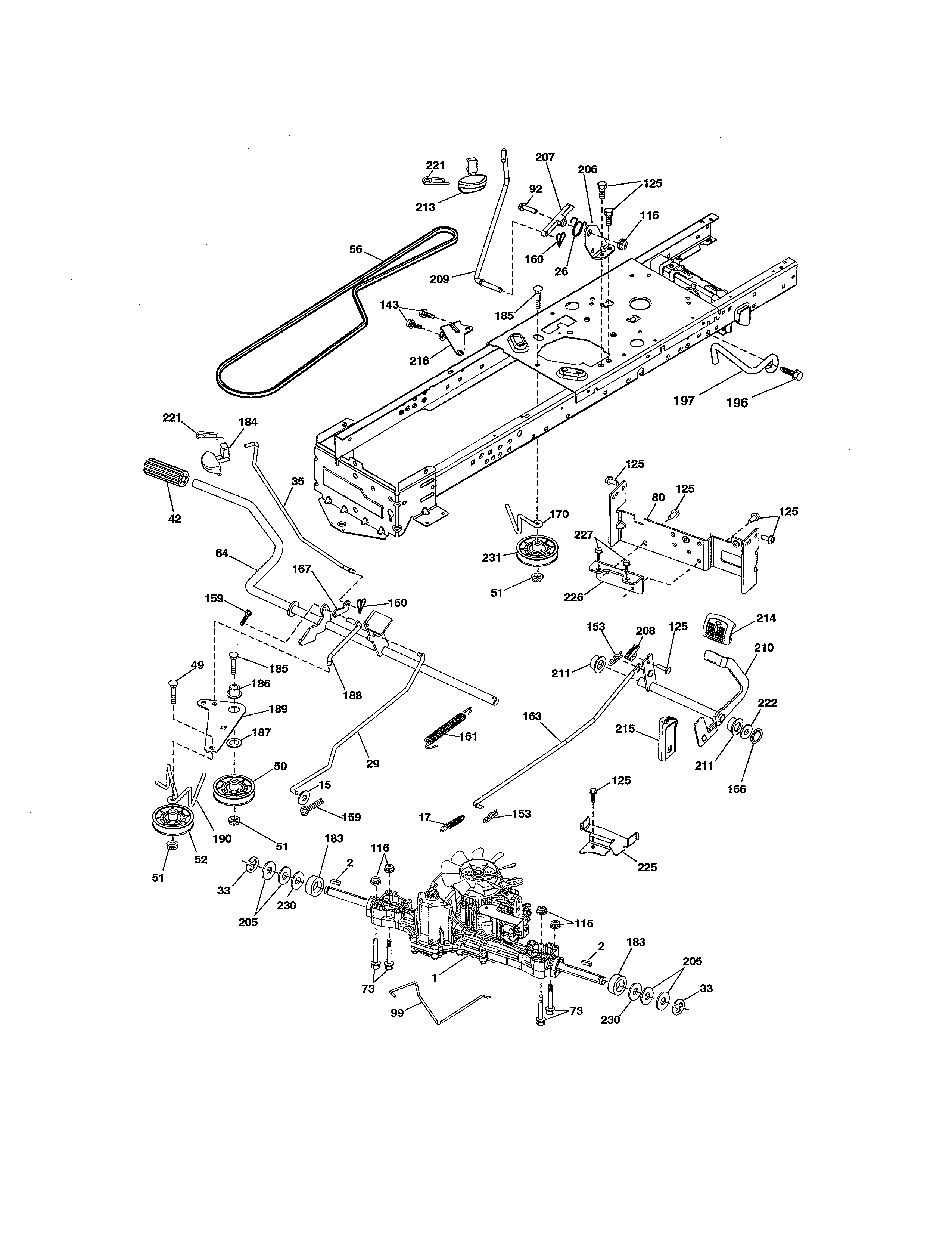 Craftsman 917280084 ground drive diagram