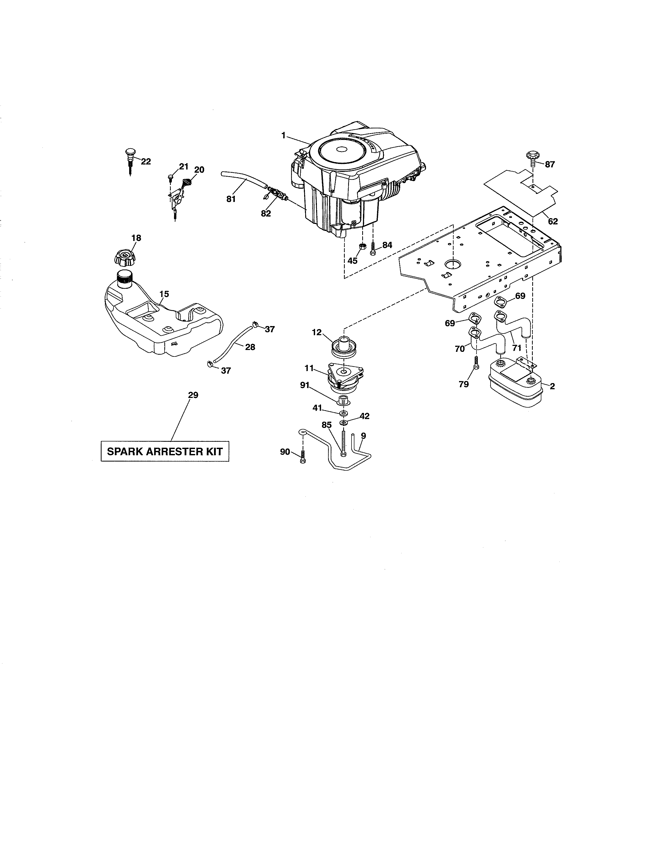Craftsman 917280084 engine diagram