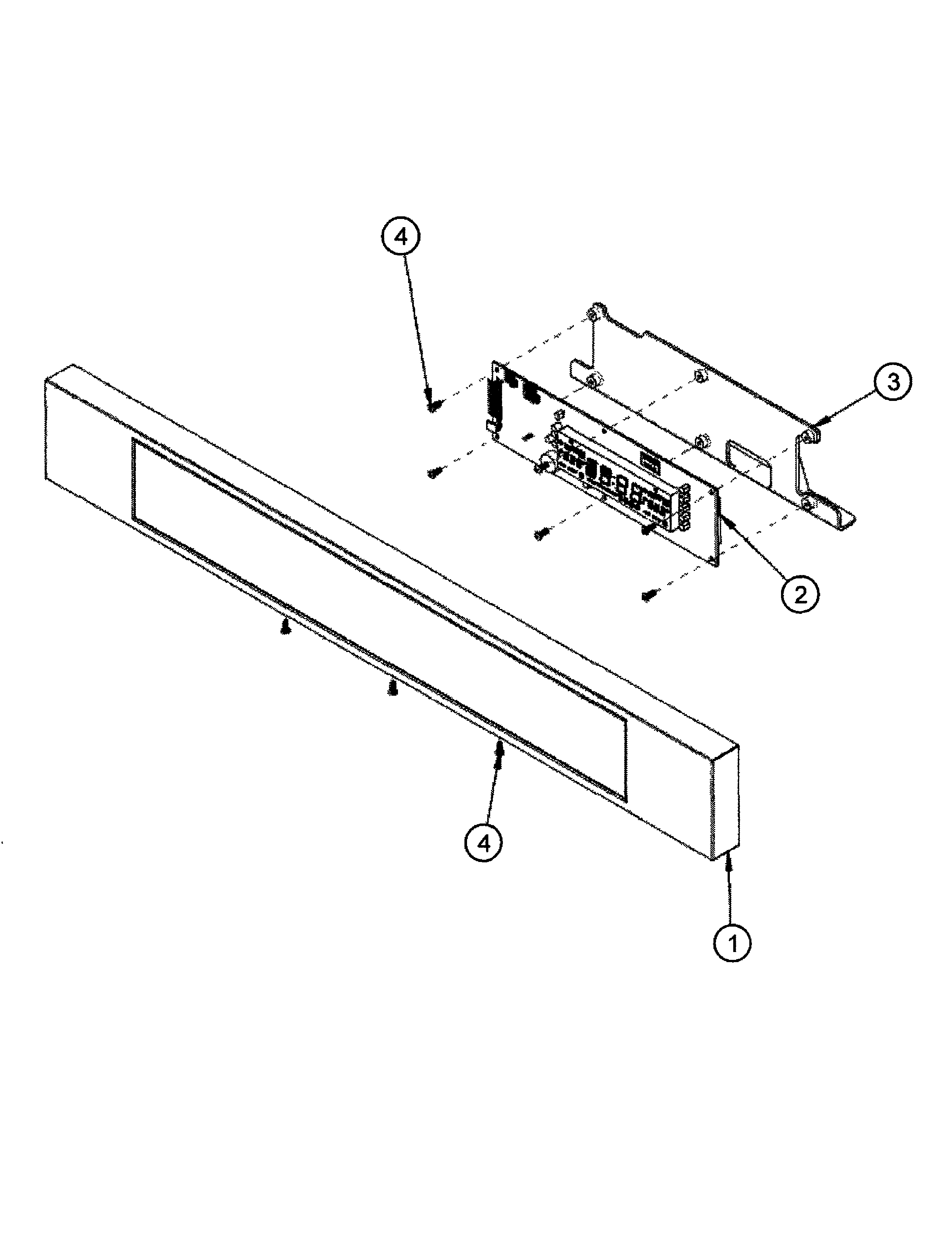 Dacor ROV230B control panel diagram
