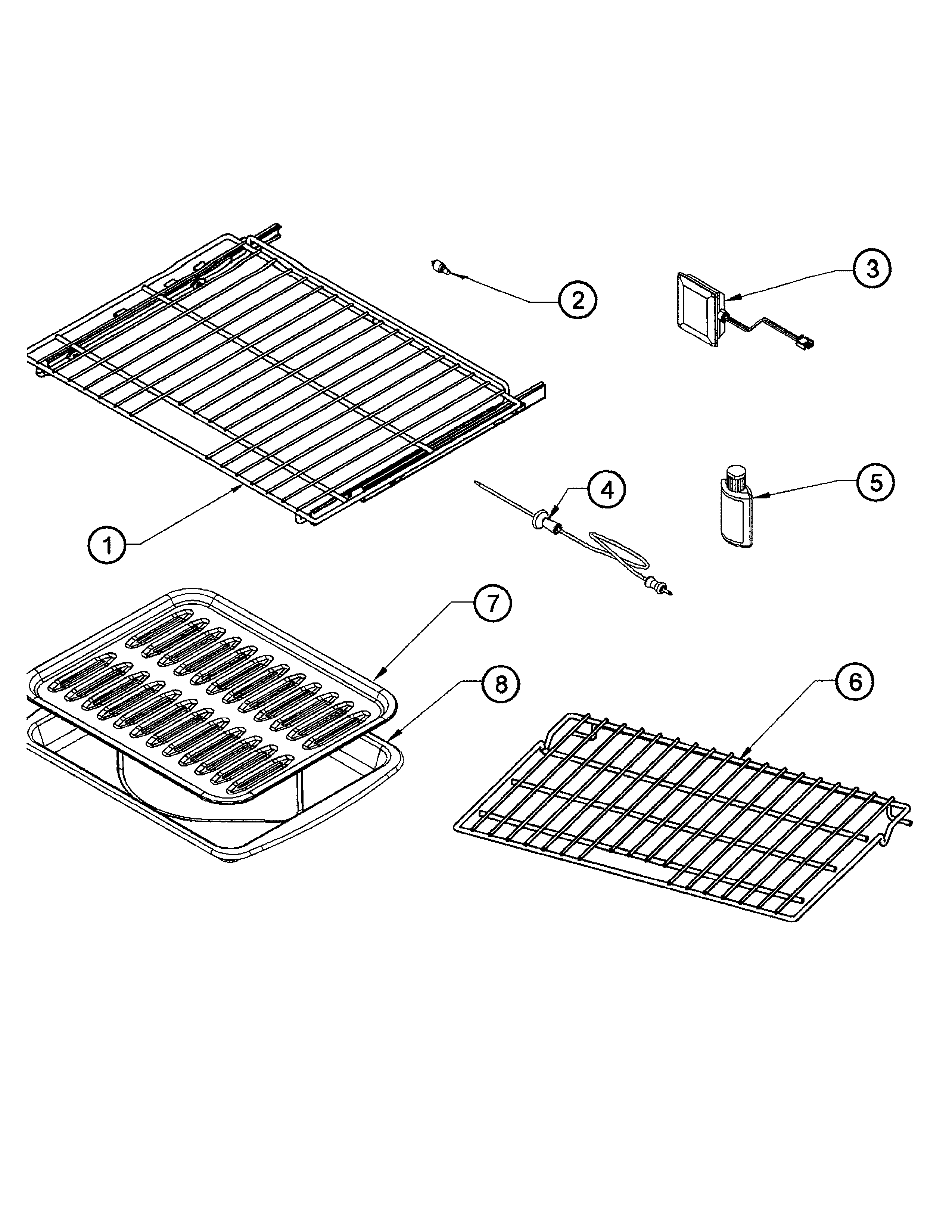 Dacor ROV230B accessory diagram