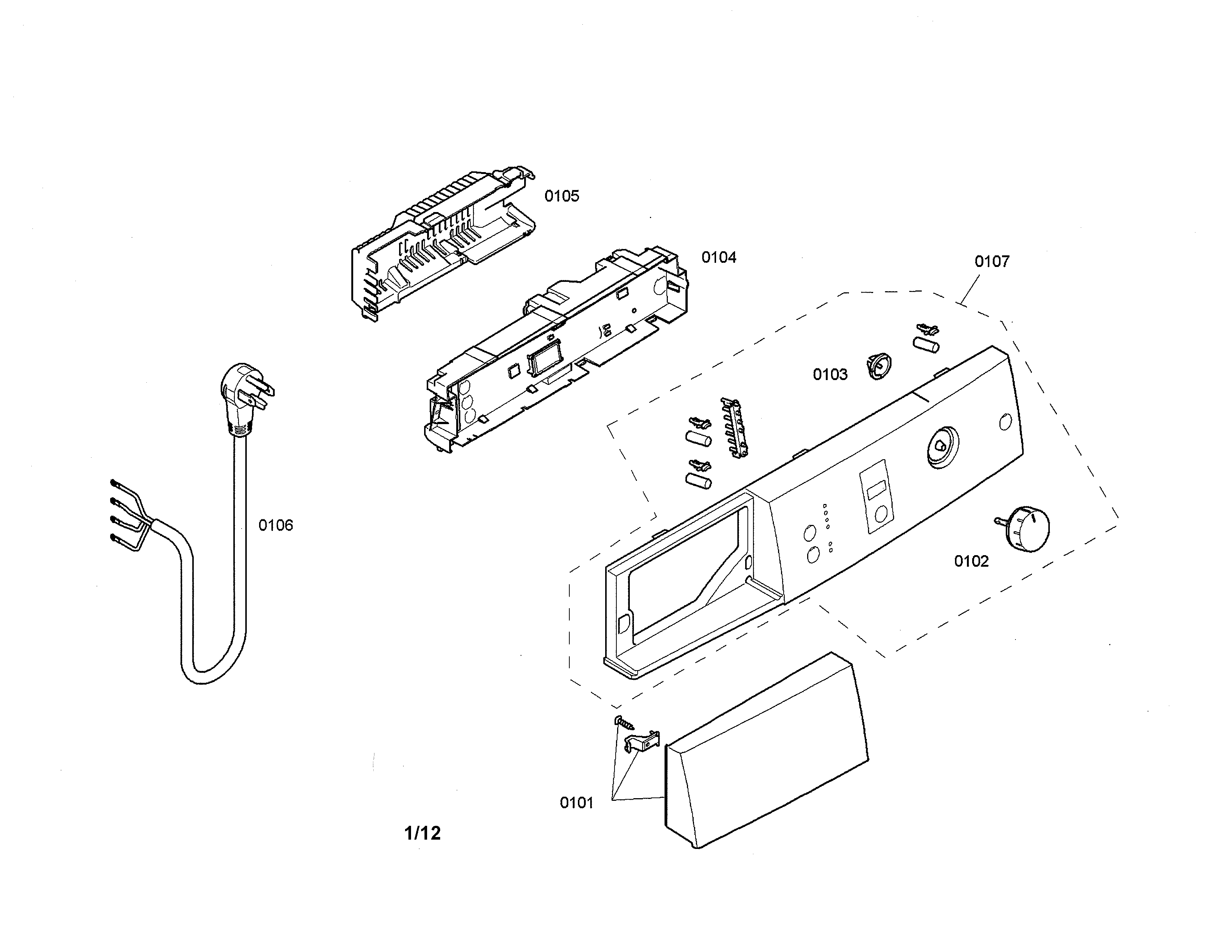 Bosch WTE86300US/02 control panel diagram