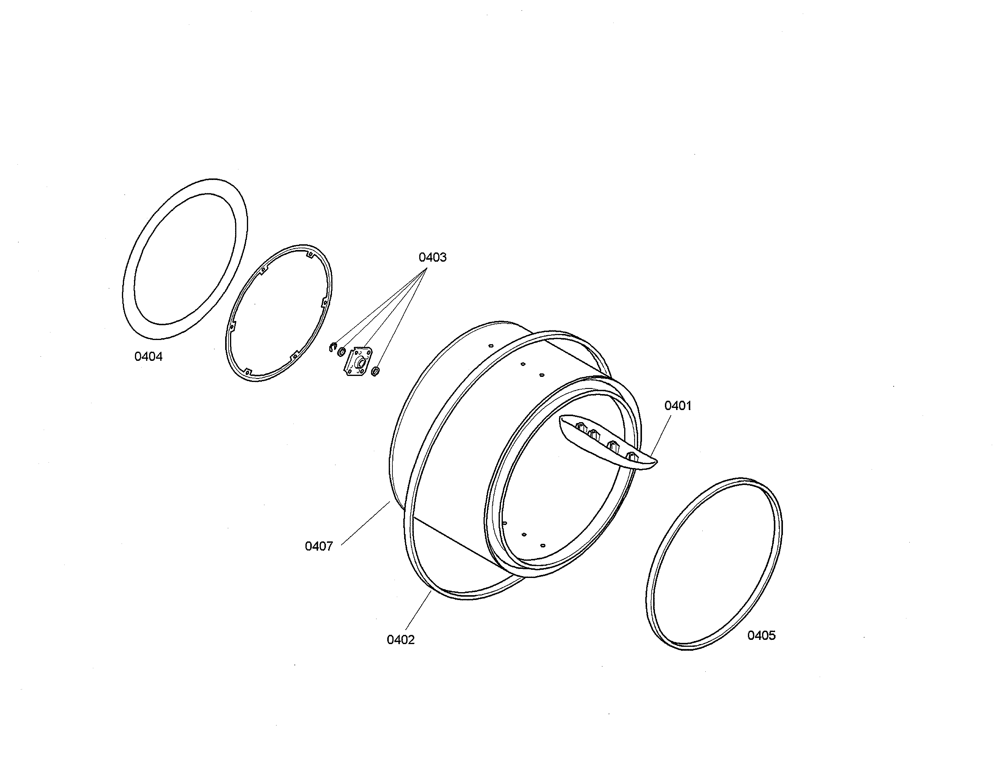 Bosch WTE86300US/02 drum diagram