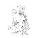 Craftsman 247889981 engine/pulleys diagram