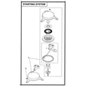 Kohler XT149-0311 starting system diagram