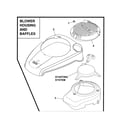 Kohler XT149-0311 blower housing/baffles diagram