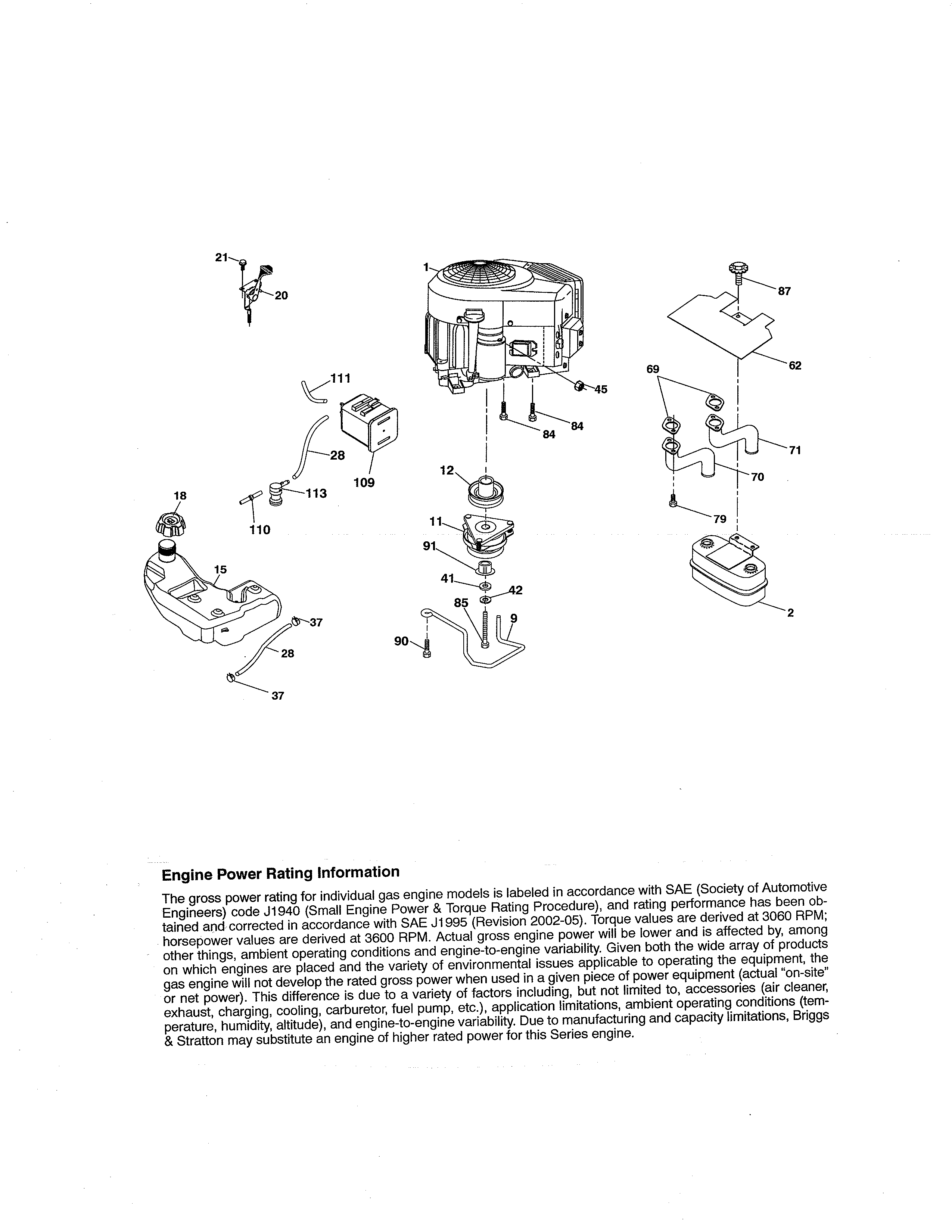 Craftsman 917288631 engine diagram