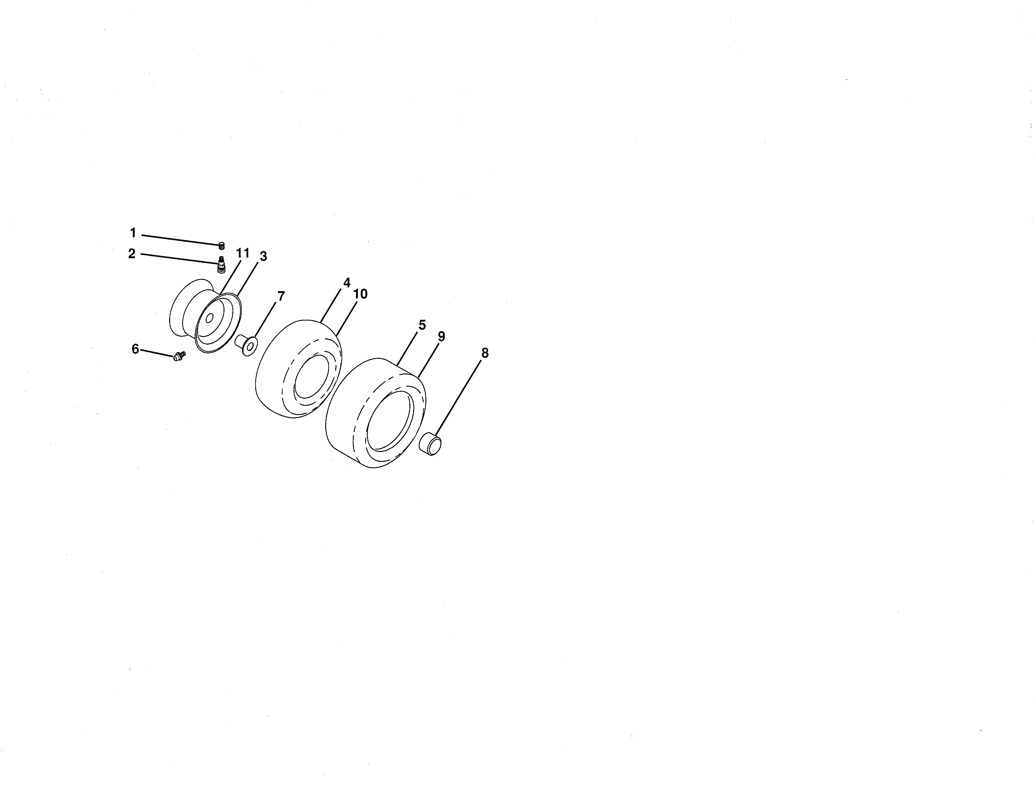 Craftsman 917288631 wheels & tires diagram