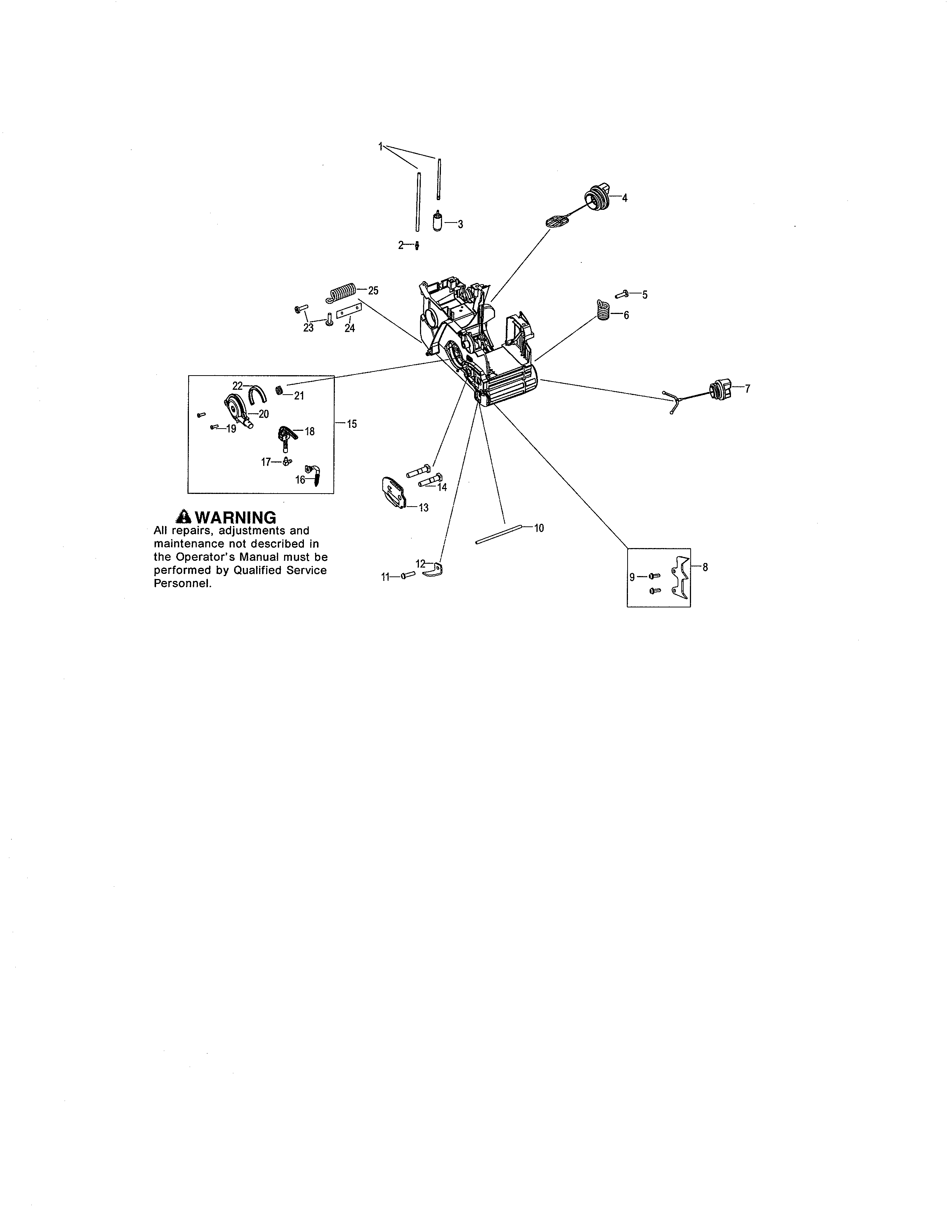 Craftsman 358350981 oil pump/spike kit diagram