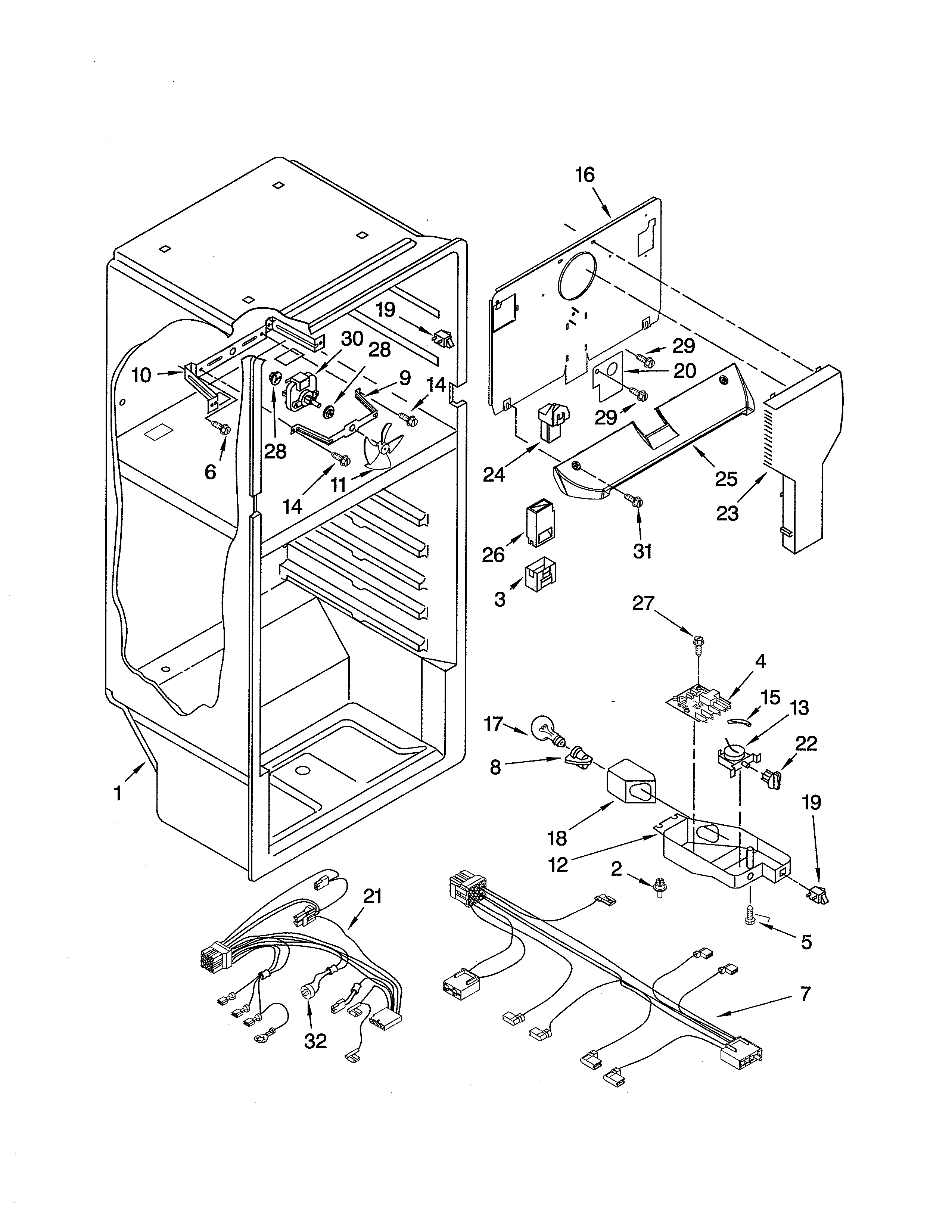 Kenmore 10660934901 liner diagram