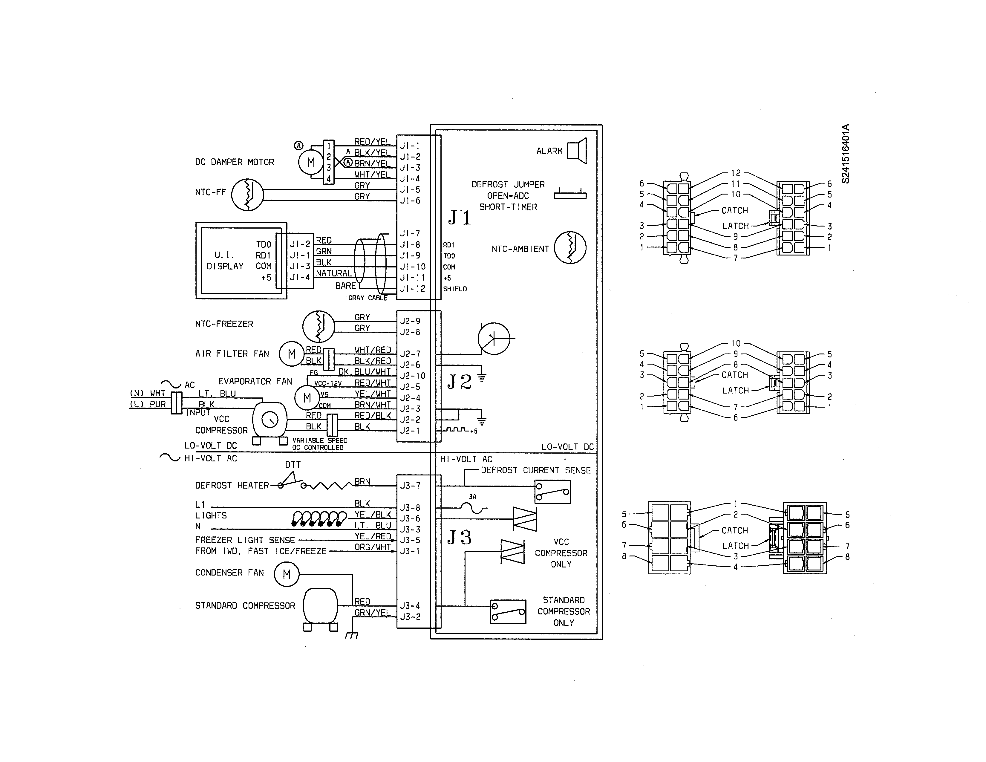 Kenmore 25344352403 wiring schematic diagram
