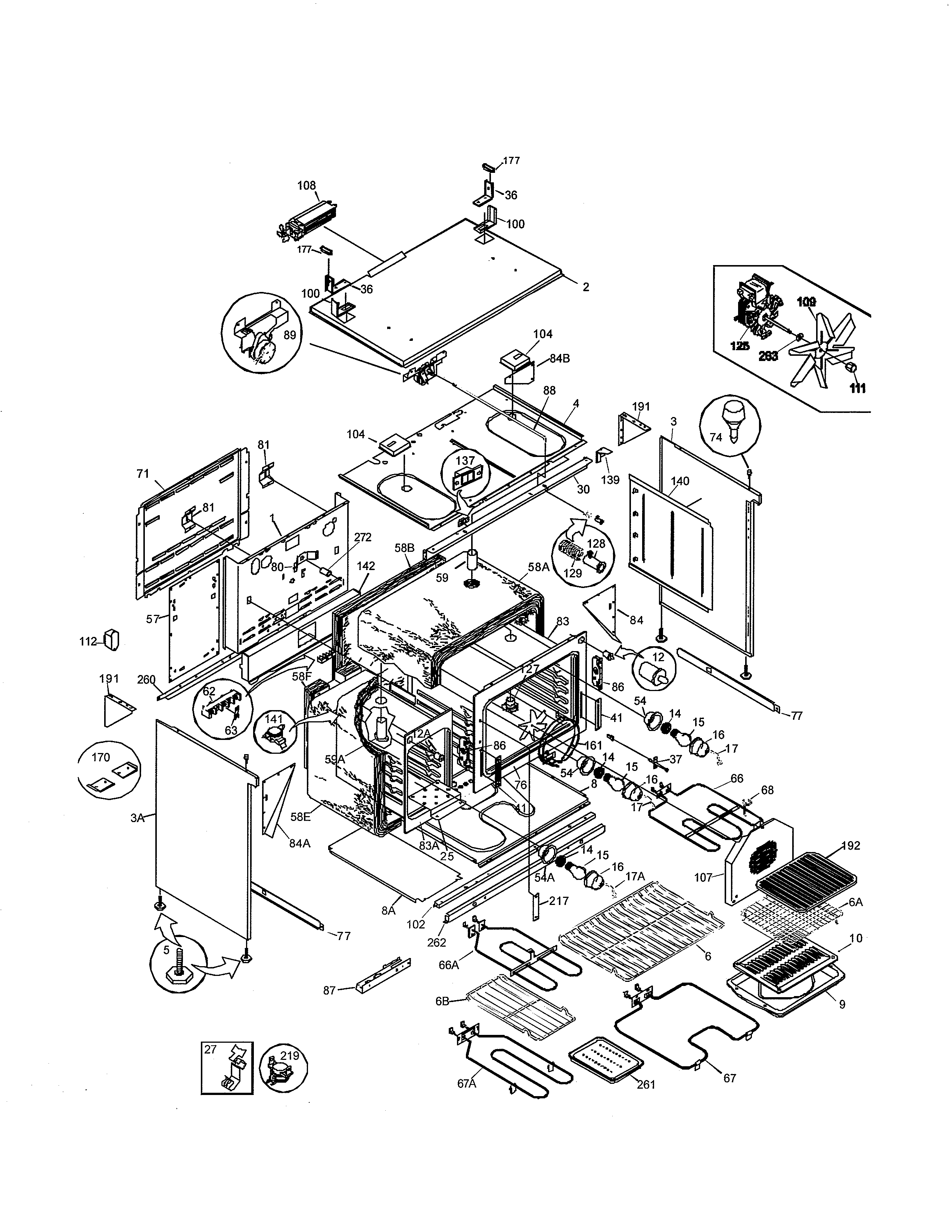 Kenmore Elite 79099503991 body diagram