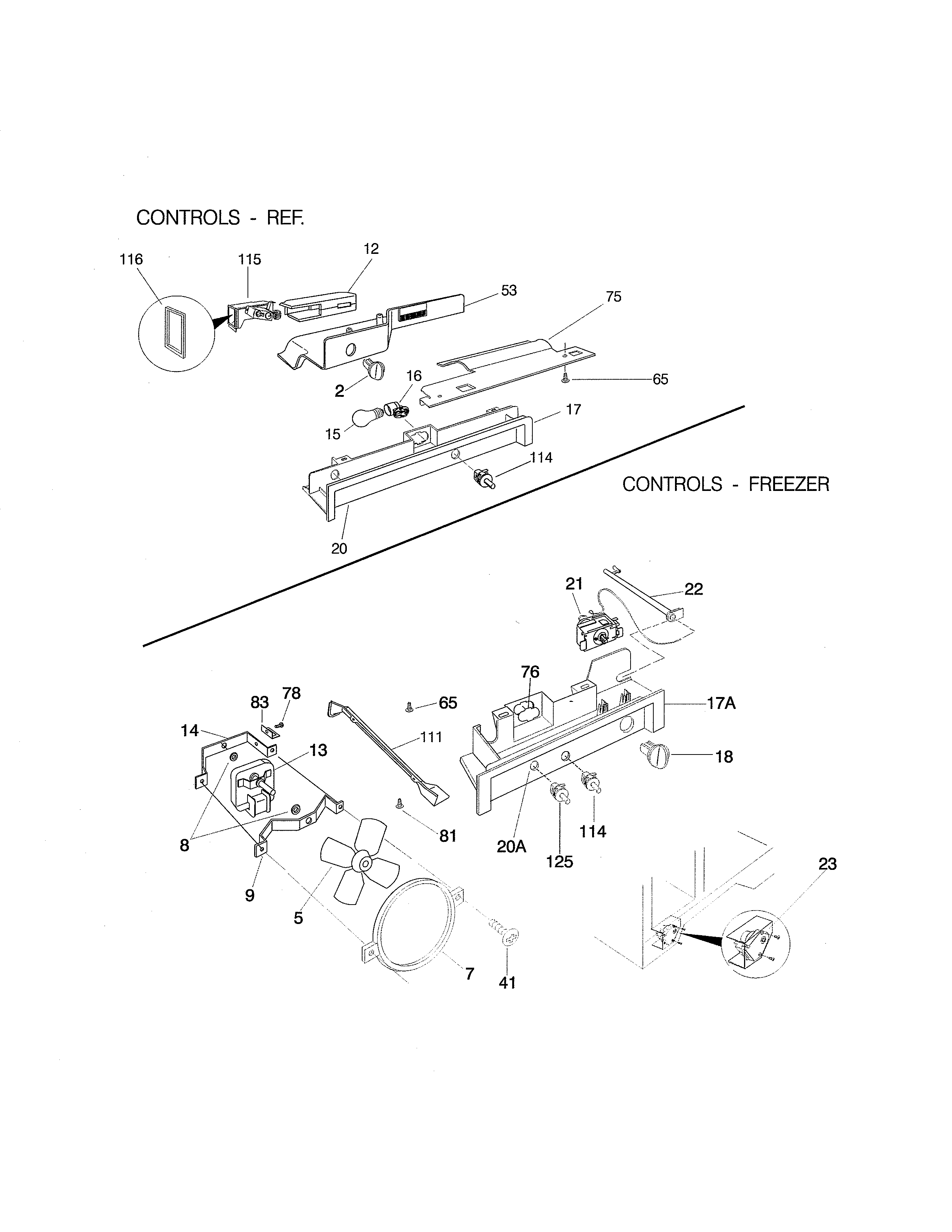 Tappan TRS20WRHD4 controls diagram