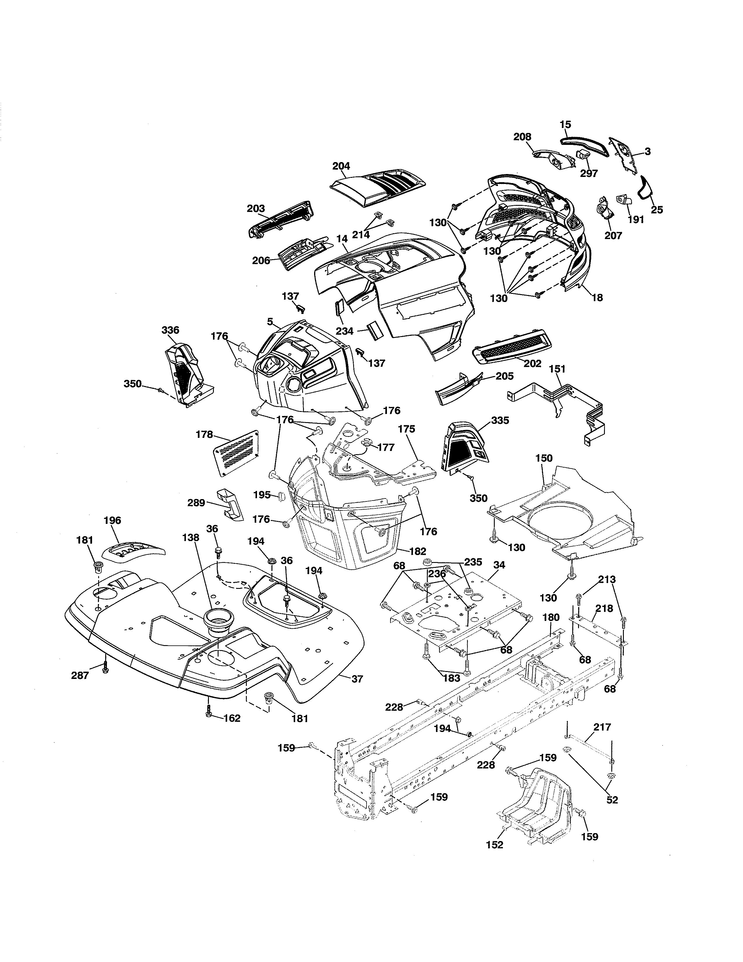 Husqvarna 917250180 chassis diagram