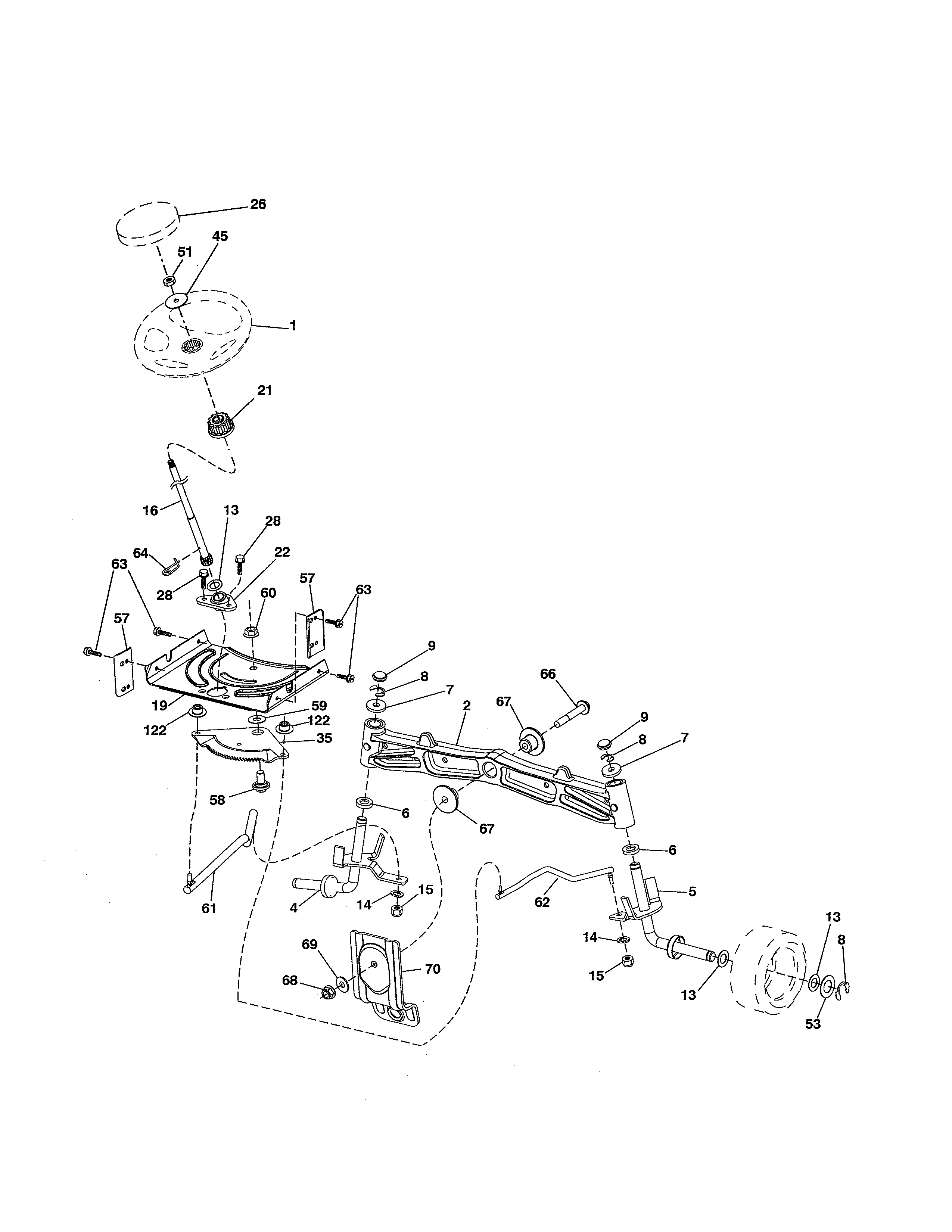 Husqvarna 917250180 steering diagram