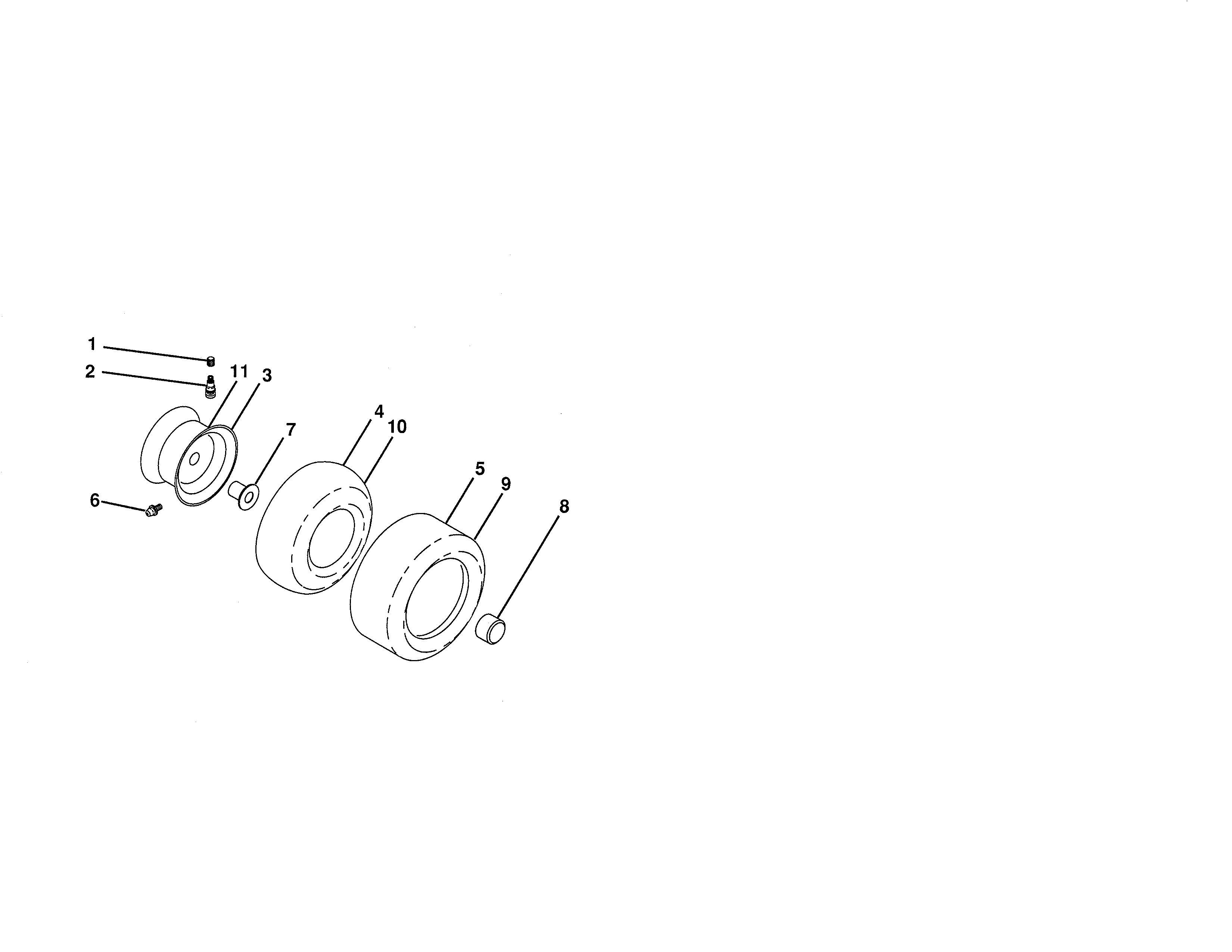 Husqvarna 917250180 wheels and tires diagram