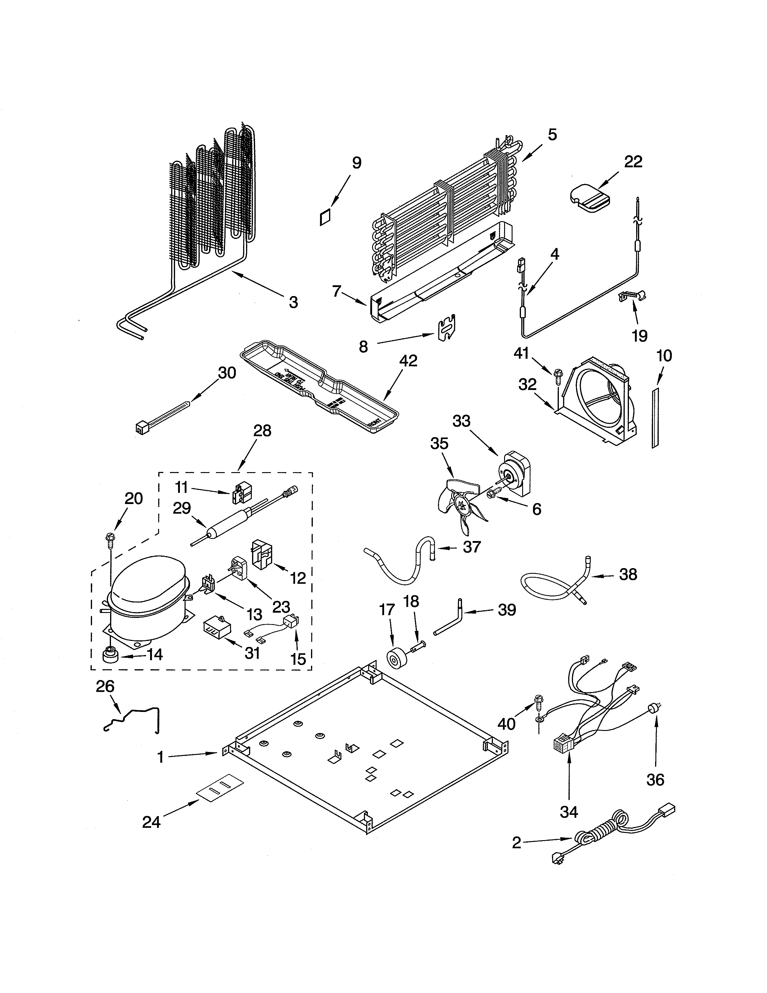 Gladiator GARF19XXPK01 unit diagram