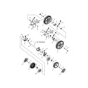 Snapper 7800831 (SPV22725HW) wheel/4 point hoc/high-wheel diagram