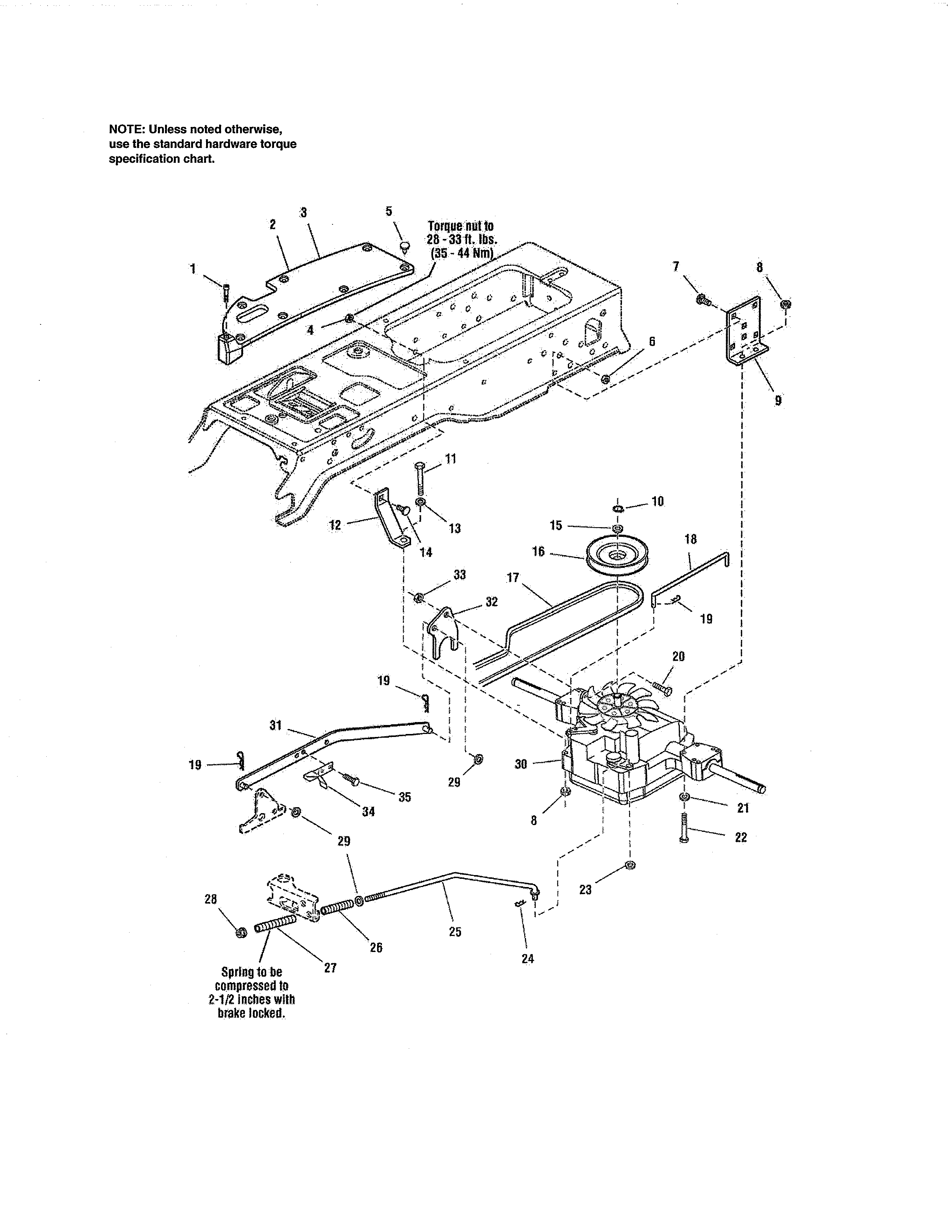 Craftsman 107250050 transmission - tuff torq k57 diagram
