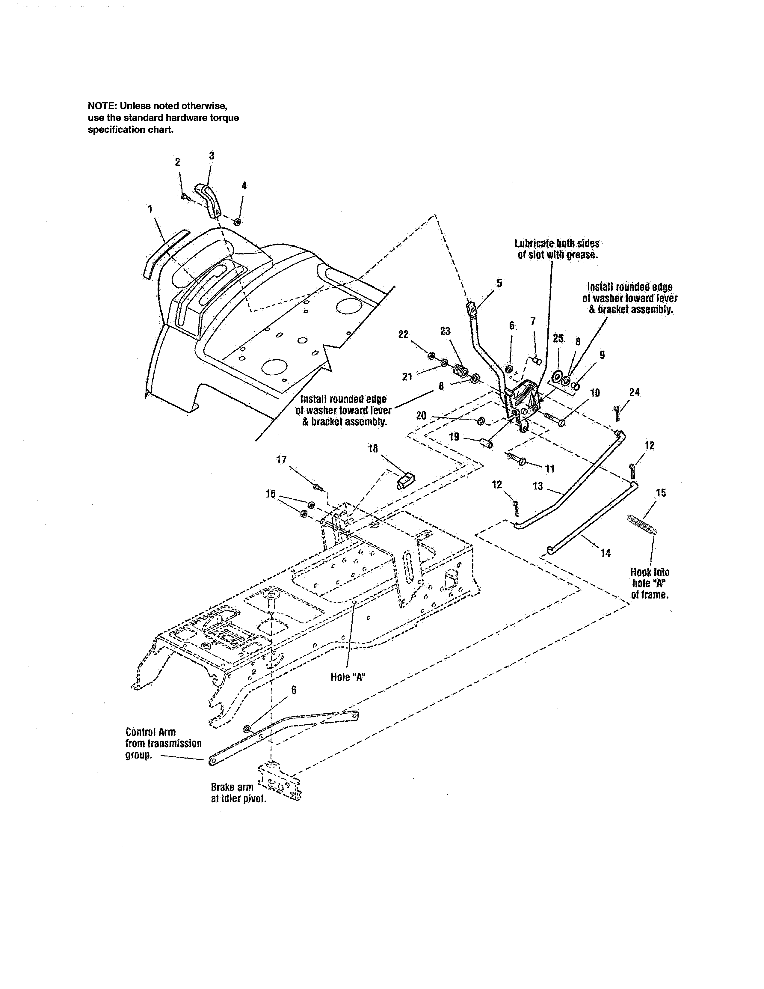 Craftsman 107250050 control - cruise control diagram
