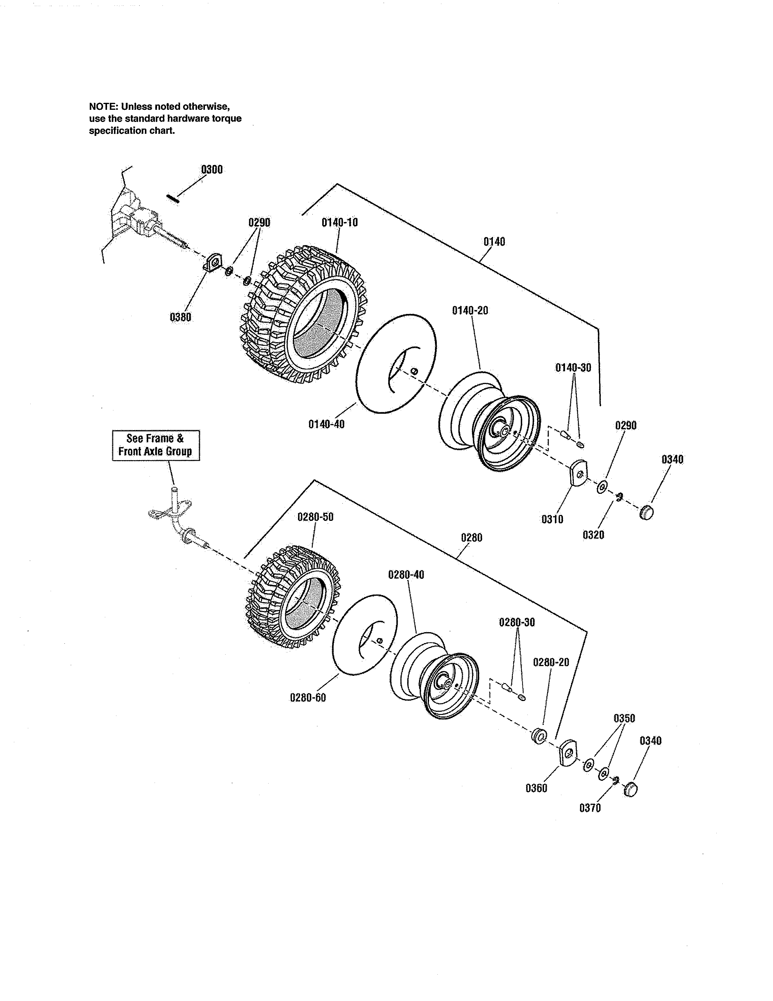 Craftsman 107250050 wheels & tires diagram