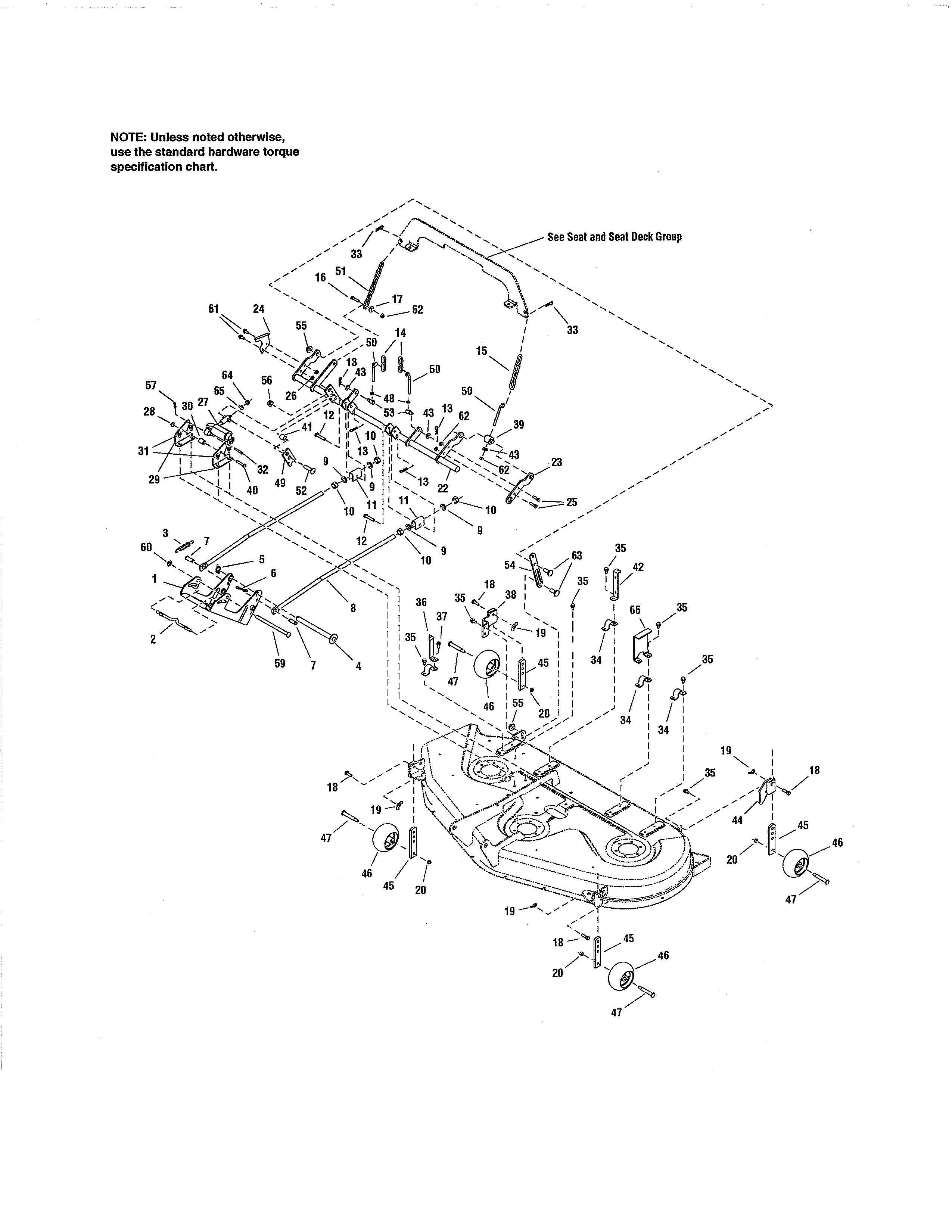 Craftsman 107250070 54" deck - electric height adjust diagram