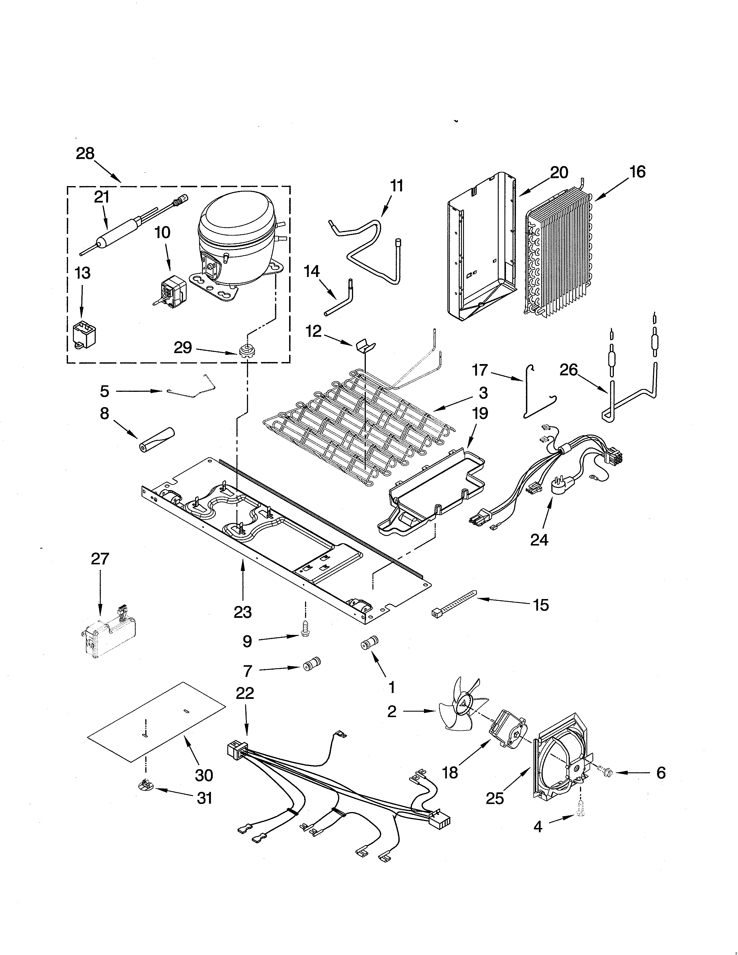 Whirlpool GSC25C4EYY02 unit diagram