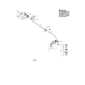 McCulloch MC025 TYPE 1 drive shaft/shield/handle diagram