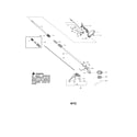 Weed Eater SST25C TYPE 4 handle/shield/drive shaft diagram