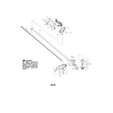 Weed Eater XT700 TYPE 2 drive shaft/shield/handle diagram