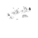 Poulan P325 (ROW) TYPE 2 scroll/impeller/handle diagram