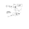 McCulloch M320 TYPE 1 muffler/cylinder/crankcase diagram