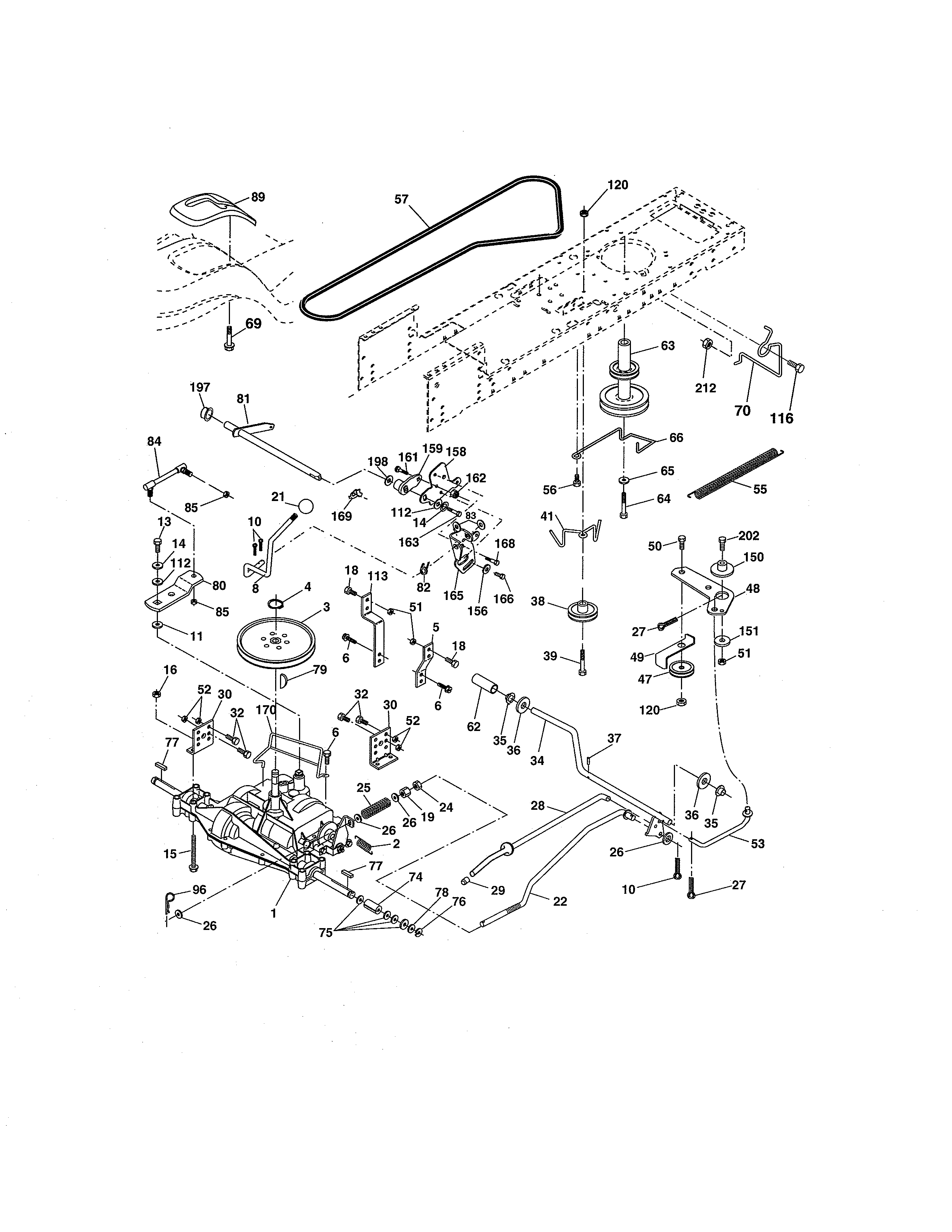 Craftsman 917280151 ground drive diagram
