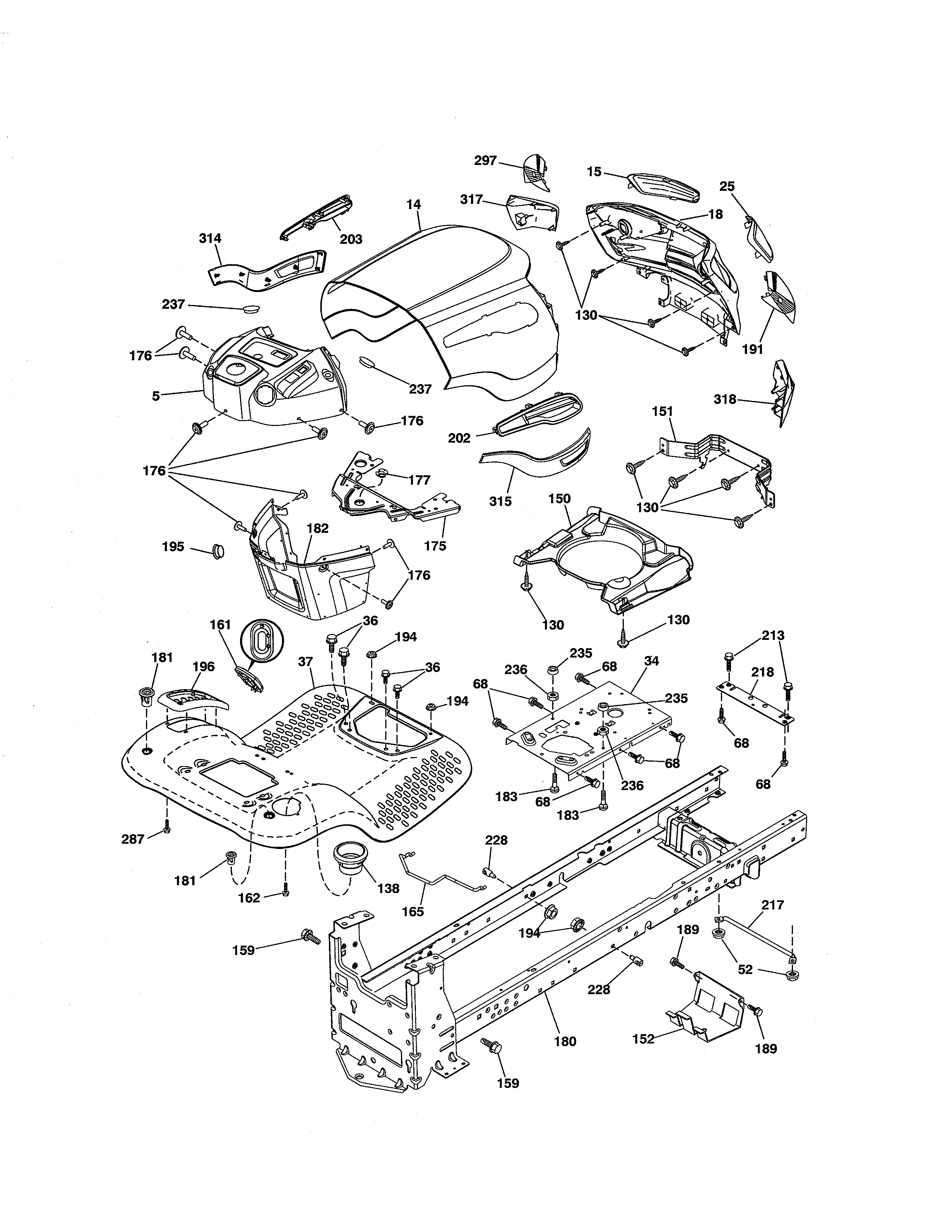 Craftsman 917288560 chassis diagram
