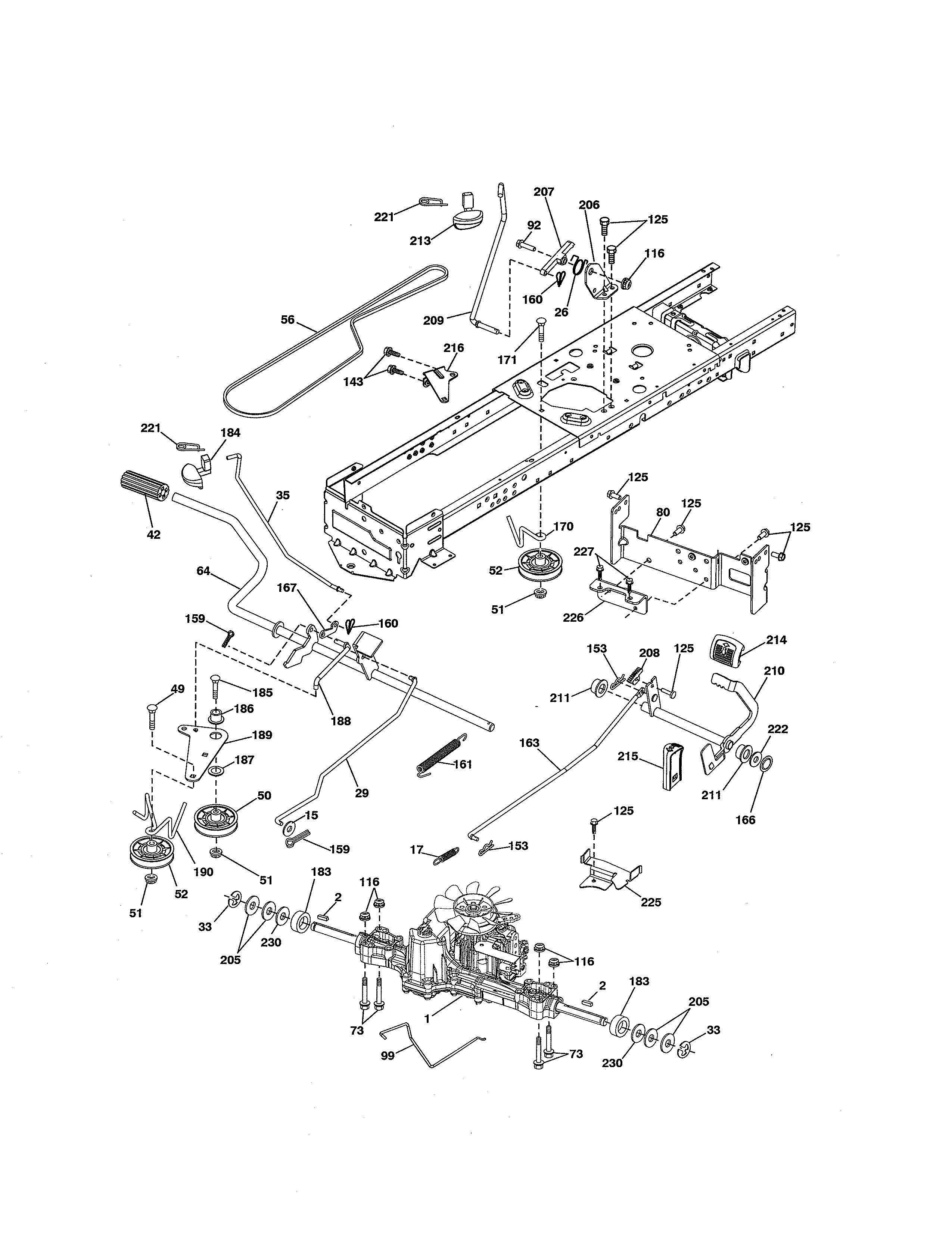 Craftsman 917288560 ground drive diagram