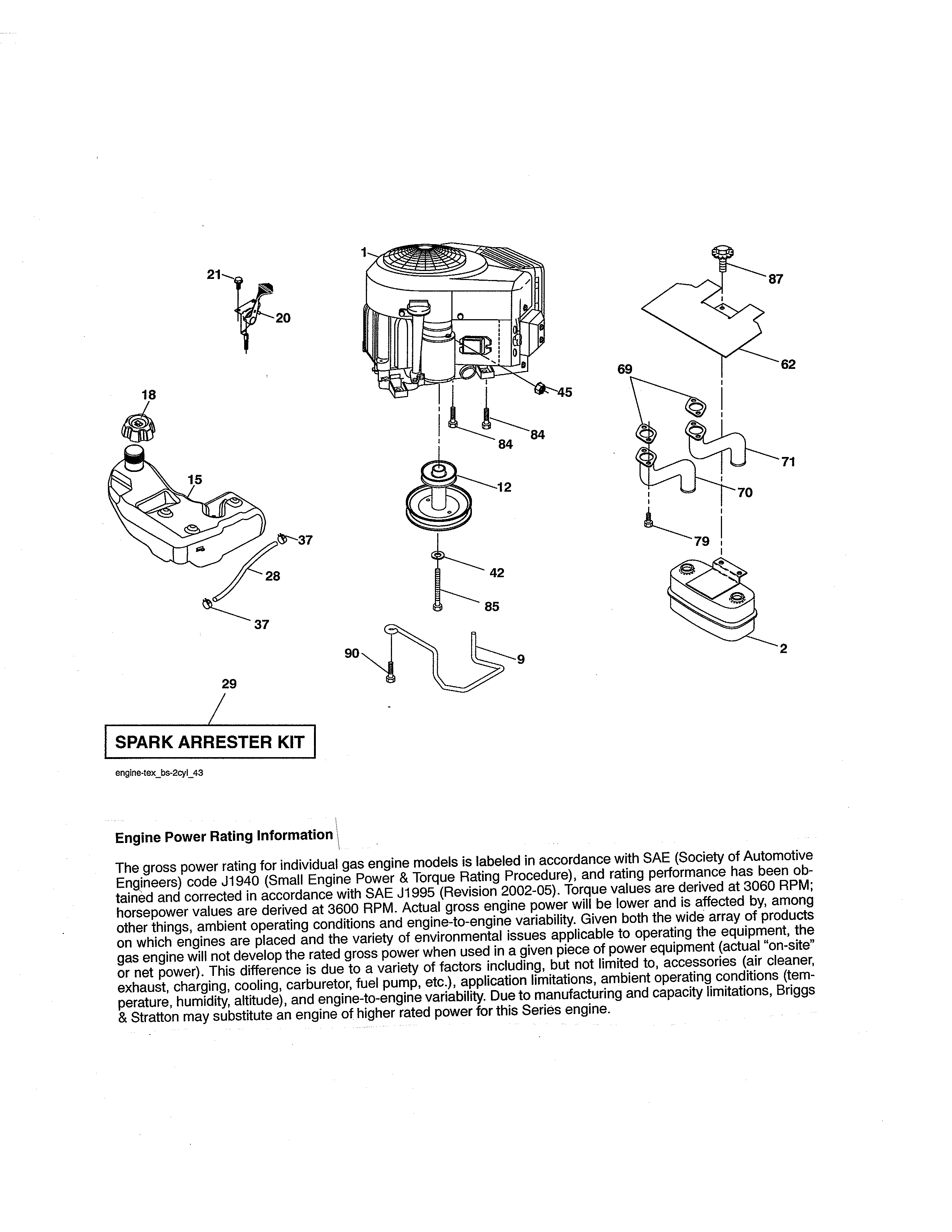 Craftsman 917288560 engine diagram