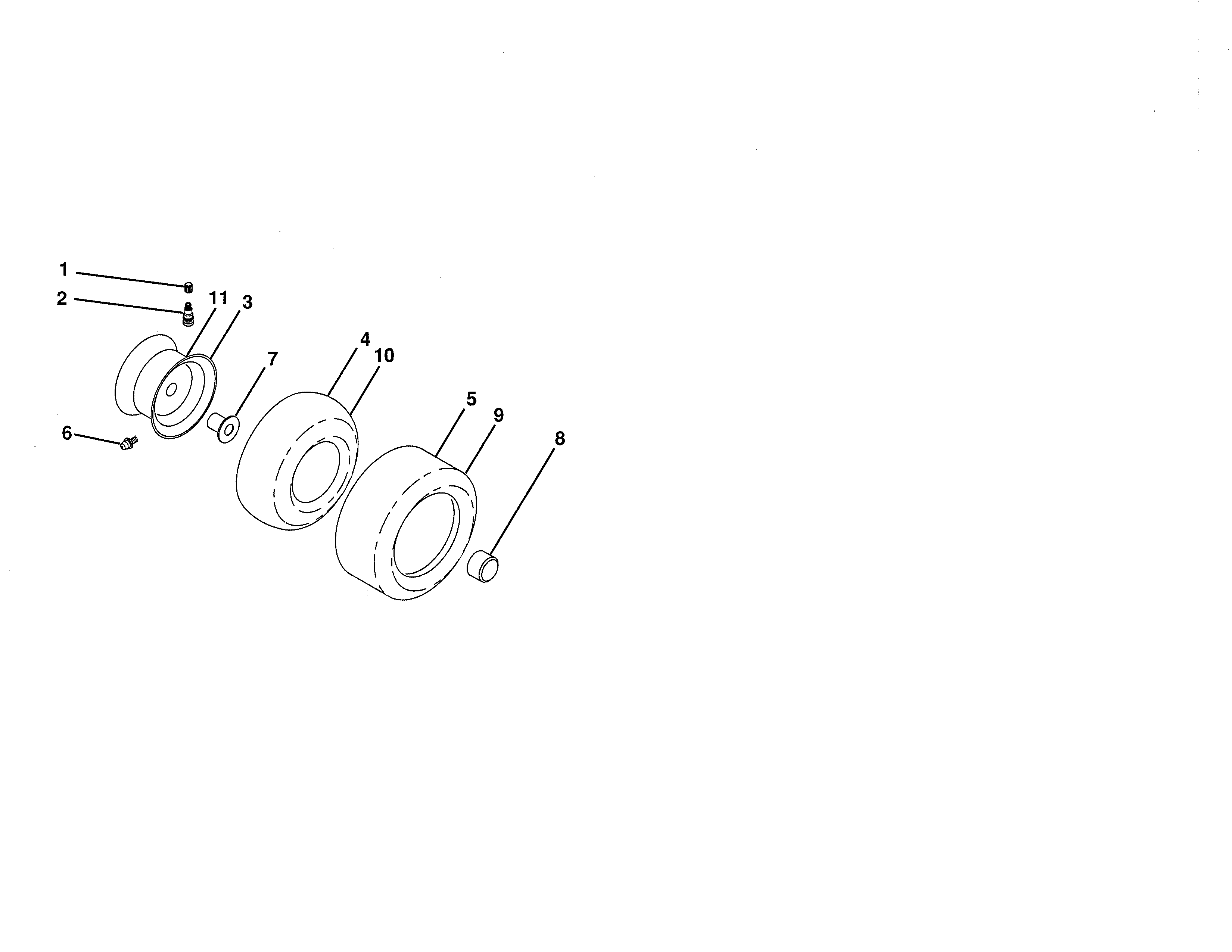 Craftsman 917288560 wheels and tires diagram