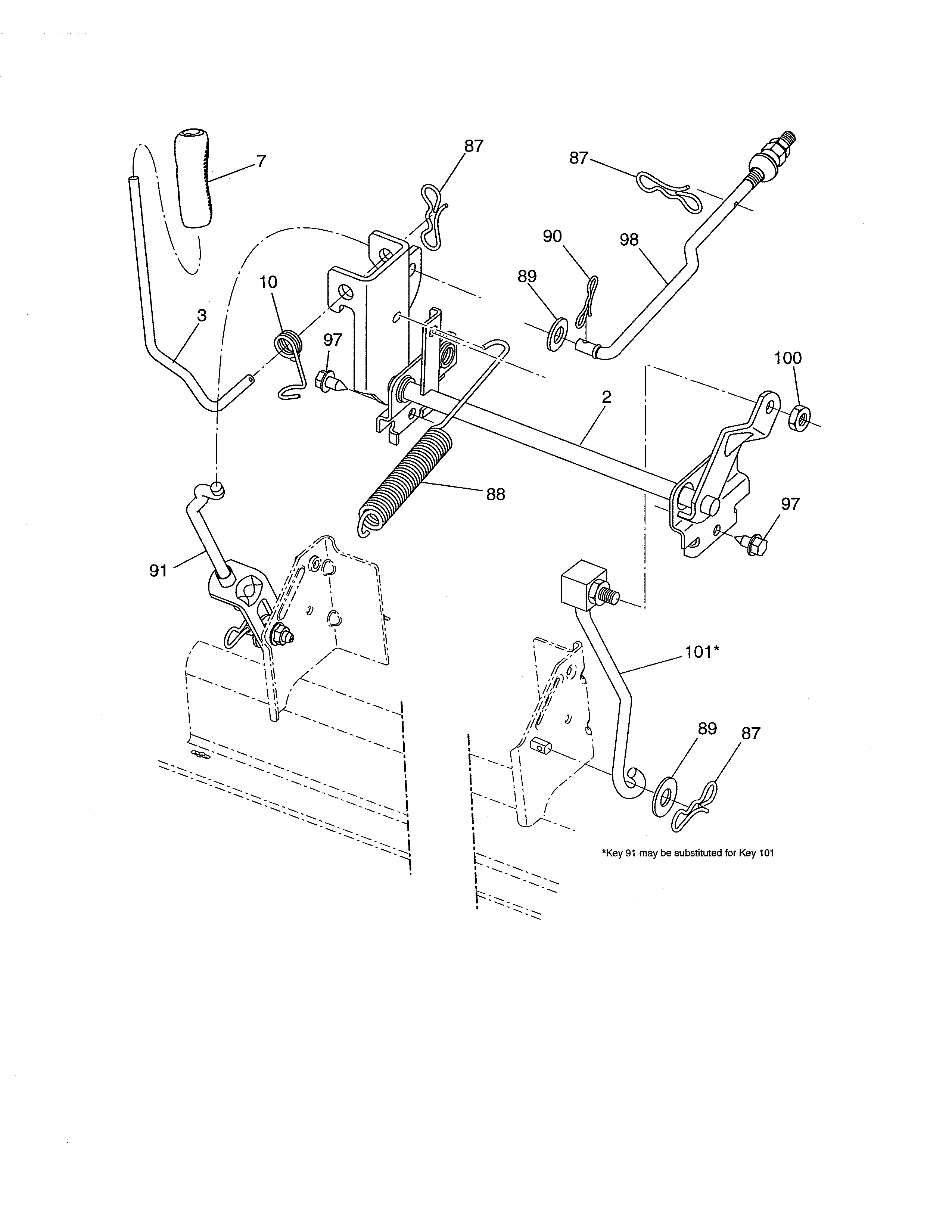 Craftsman 917288560 lift diagram