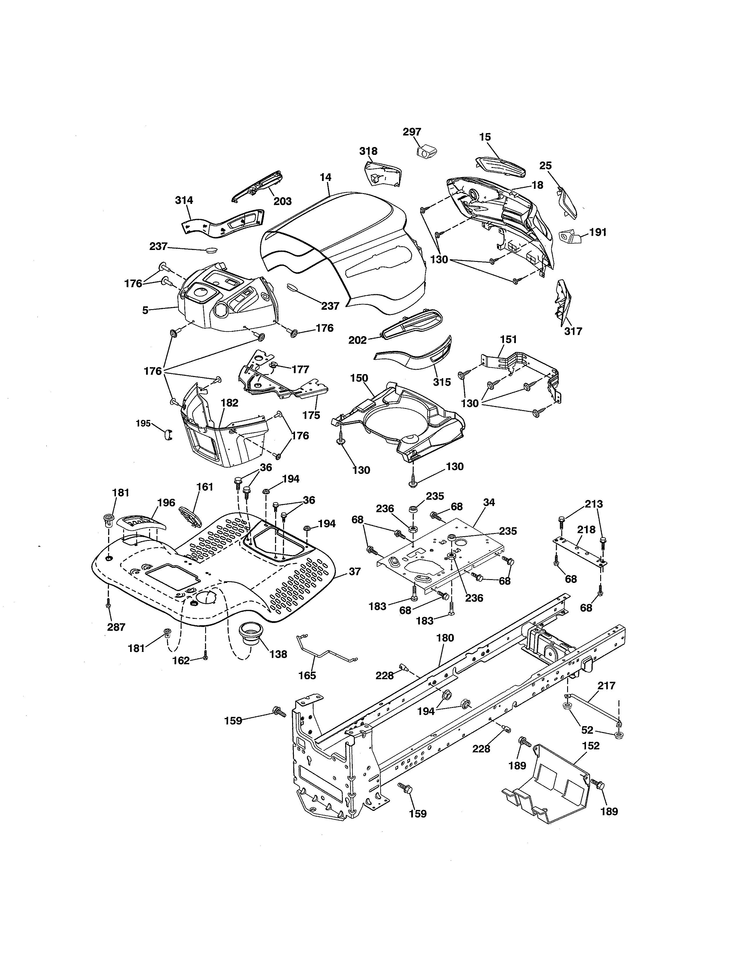 Craftsman 917288570 chassis diagram