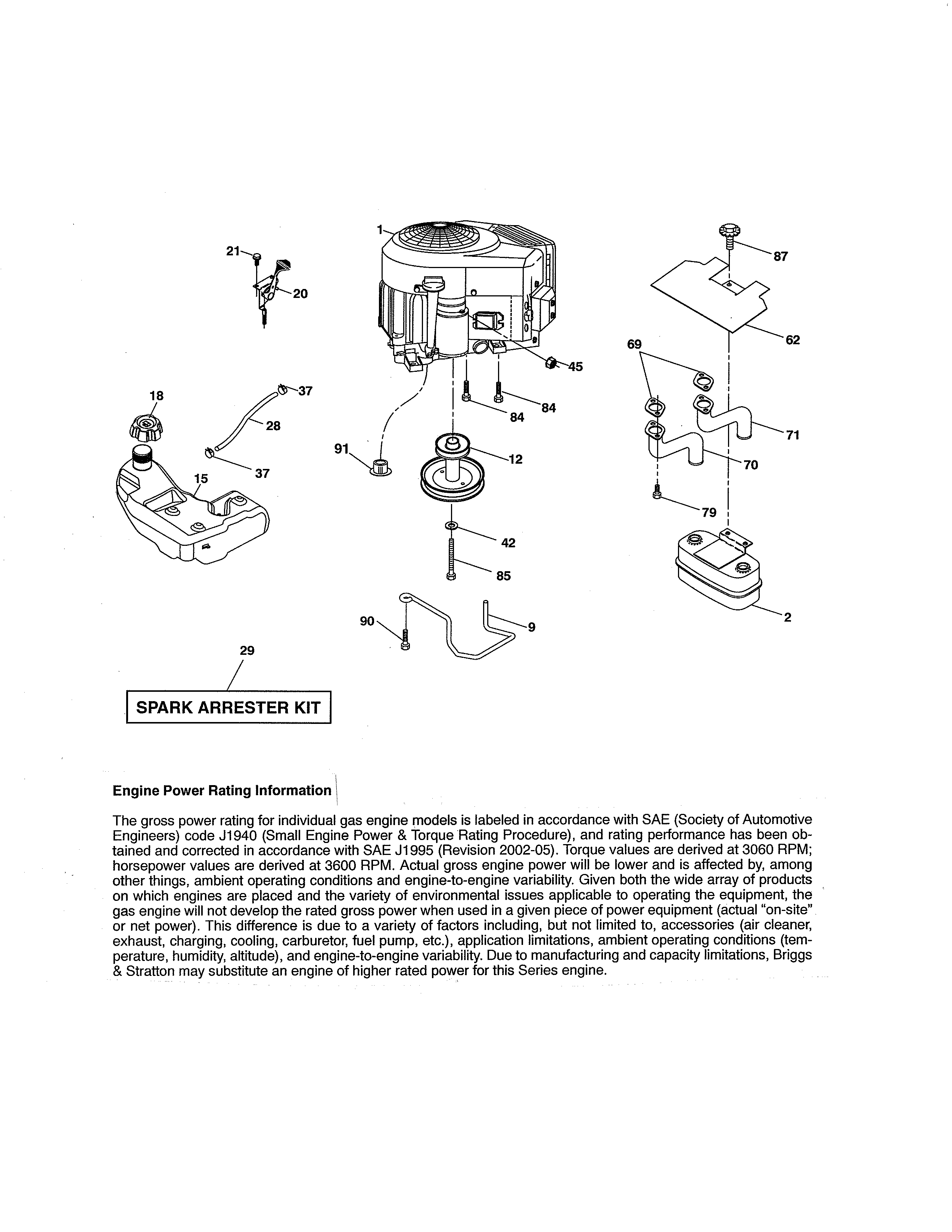 Craftsman 917288570 engine diagram