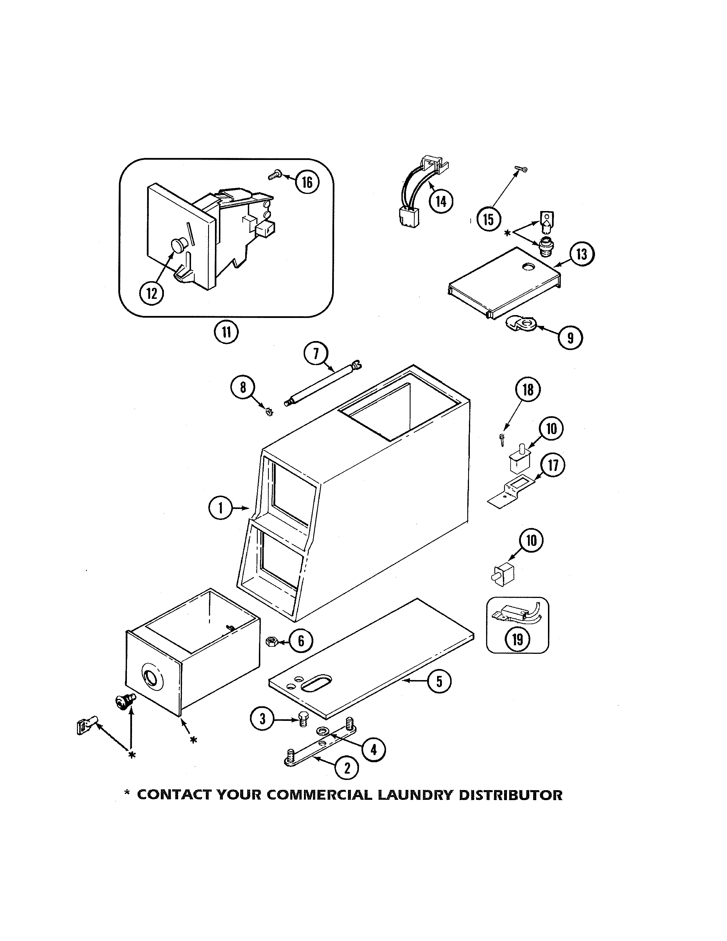 Maytag MAH21PDDWW control center diagram