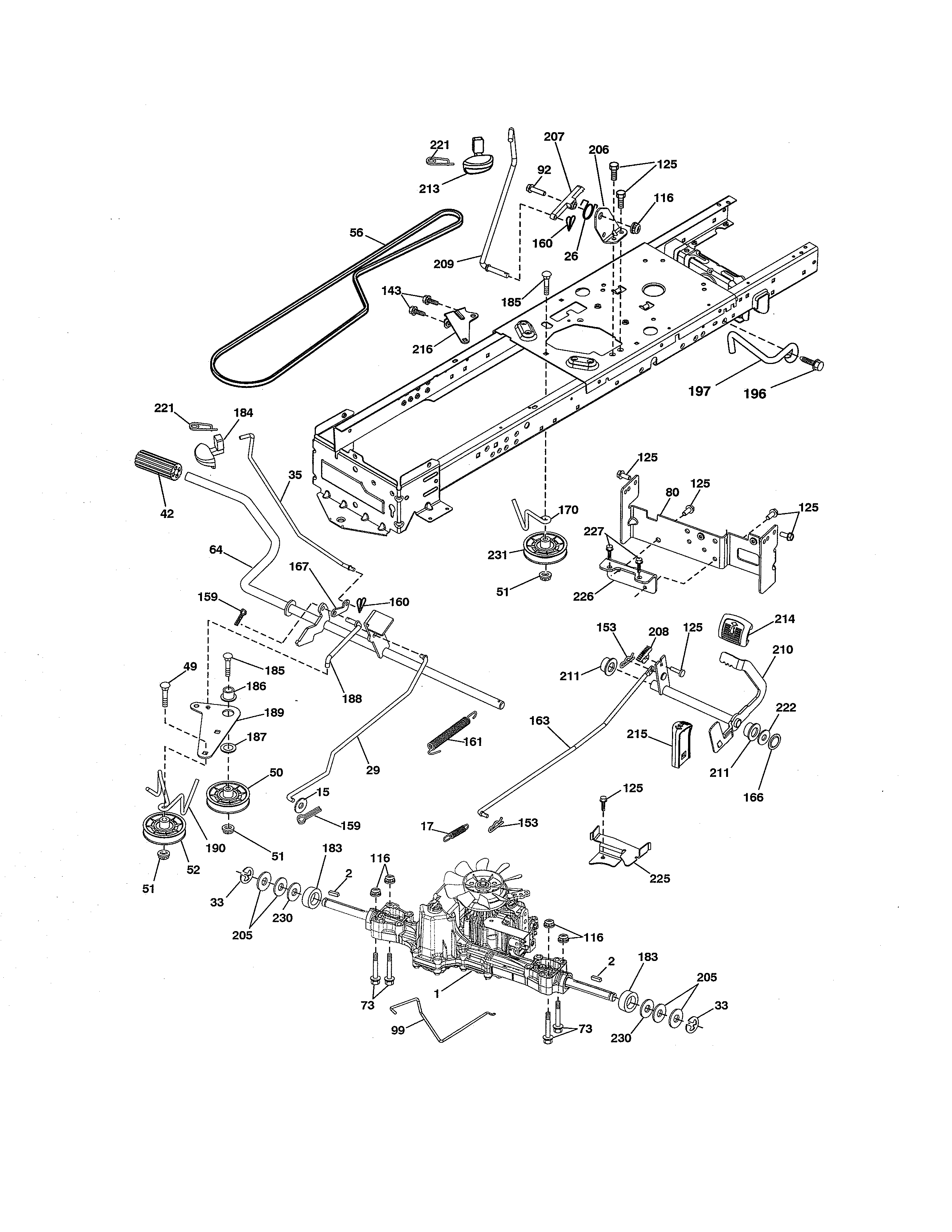 Craftsman 917288580 ground drive diagram
