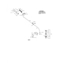 Poulan PP033 TYPE 2 drive shaft/handle/shield diagram