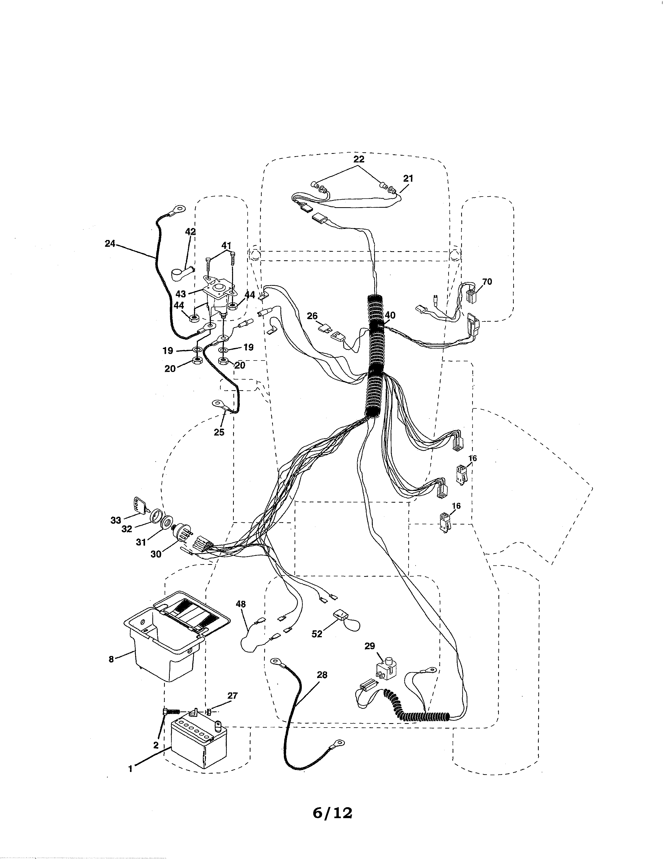 Weed Eater HD12538J electrical diagram