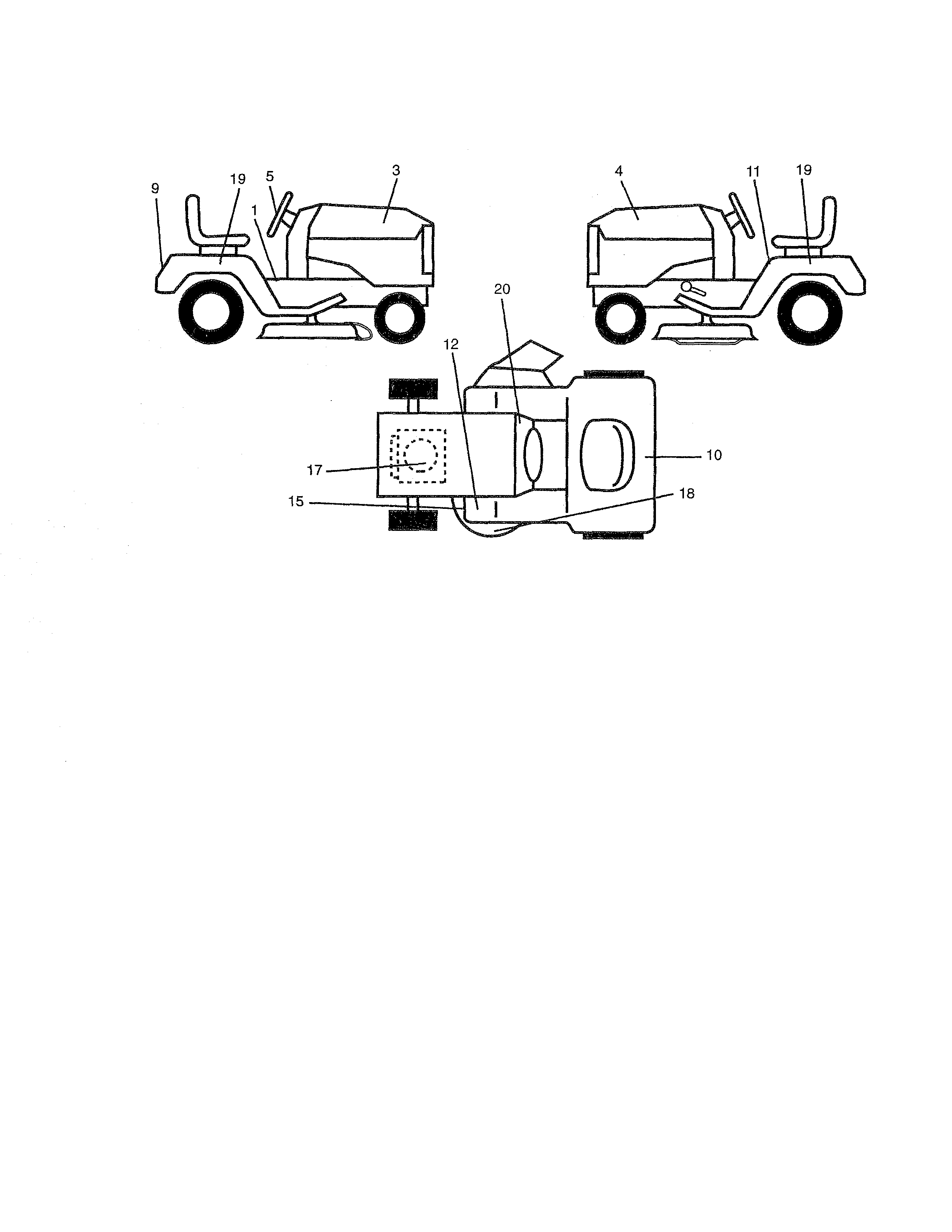 Weed Eater HD12538J decals diagram